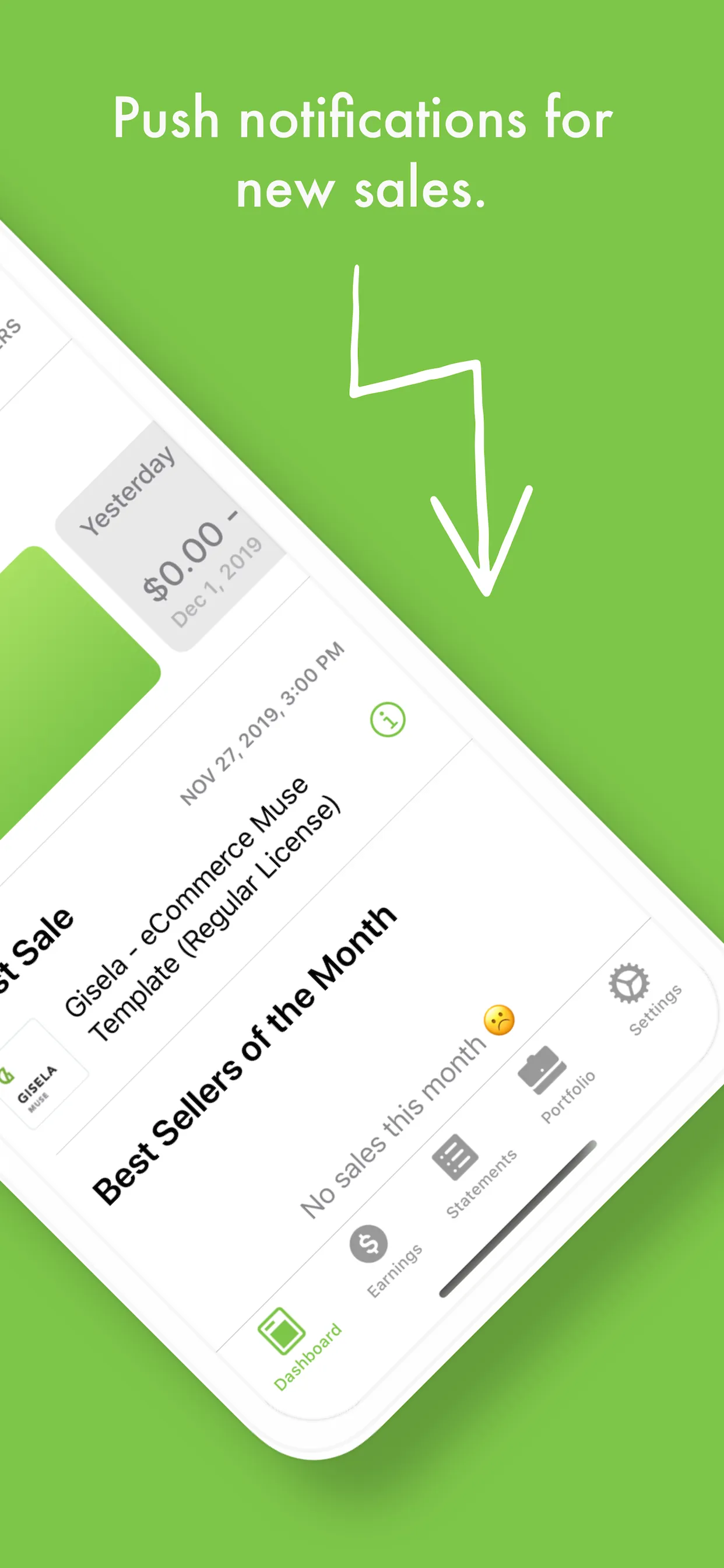 Eden - Envato Sales Tracker iphone screenshot 3