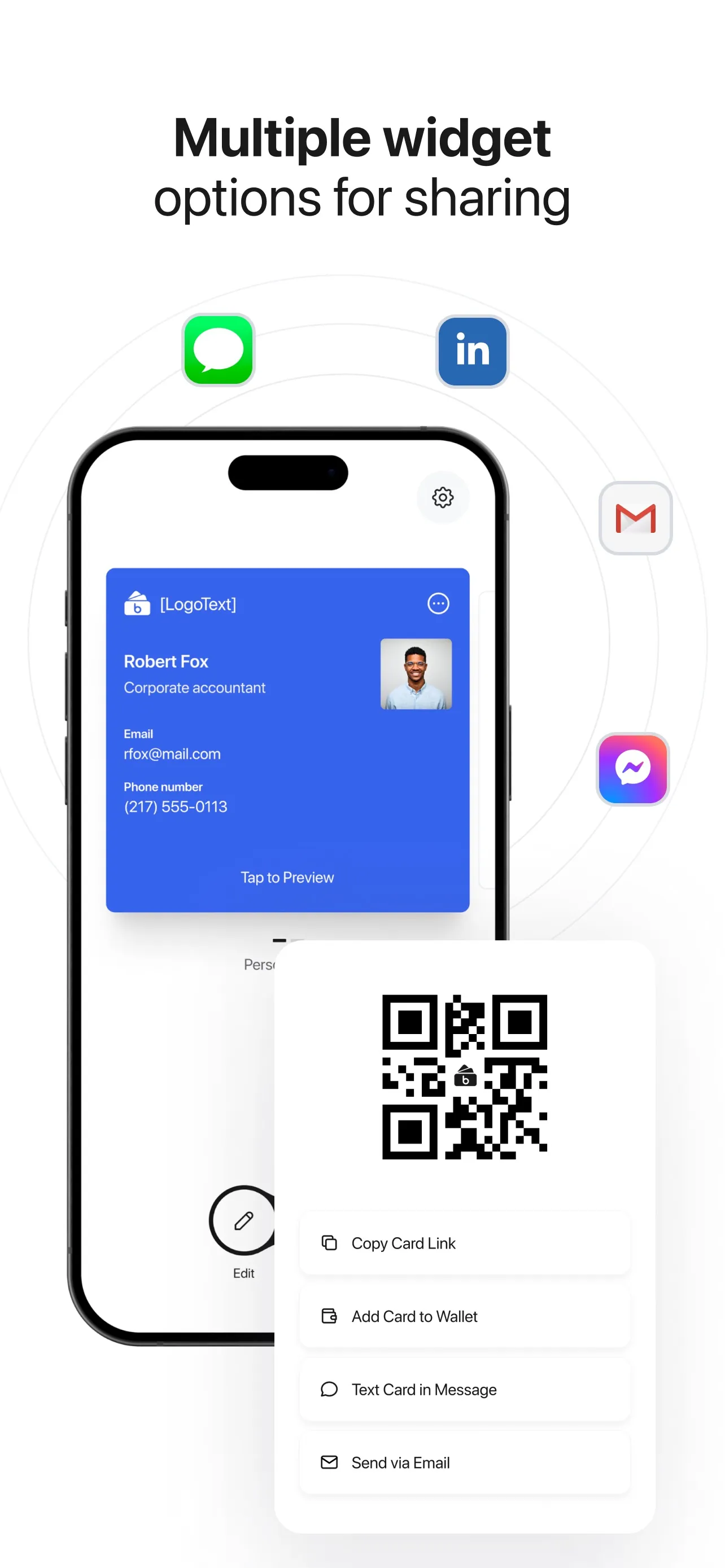 bCard: Digital Business Card iphone screenshot 8