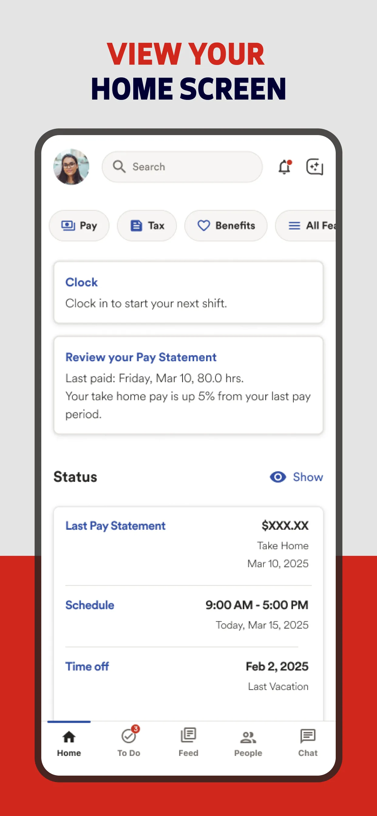 ADP Mobile Solutions iphone screenshot 2