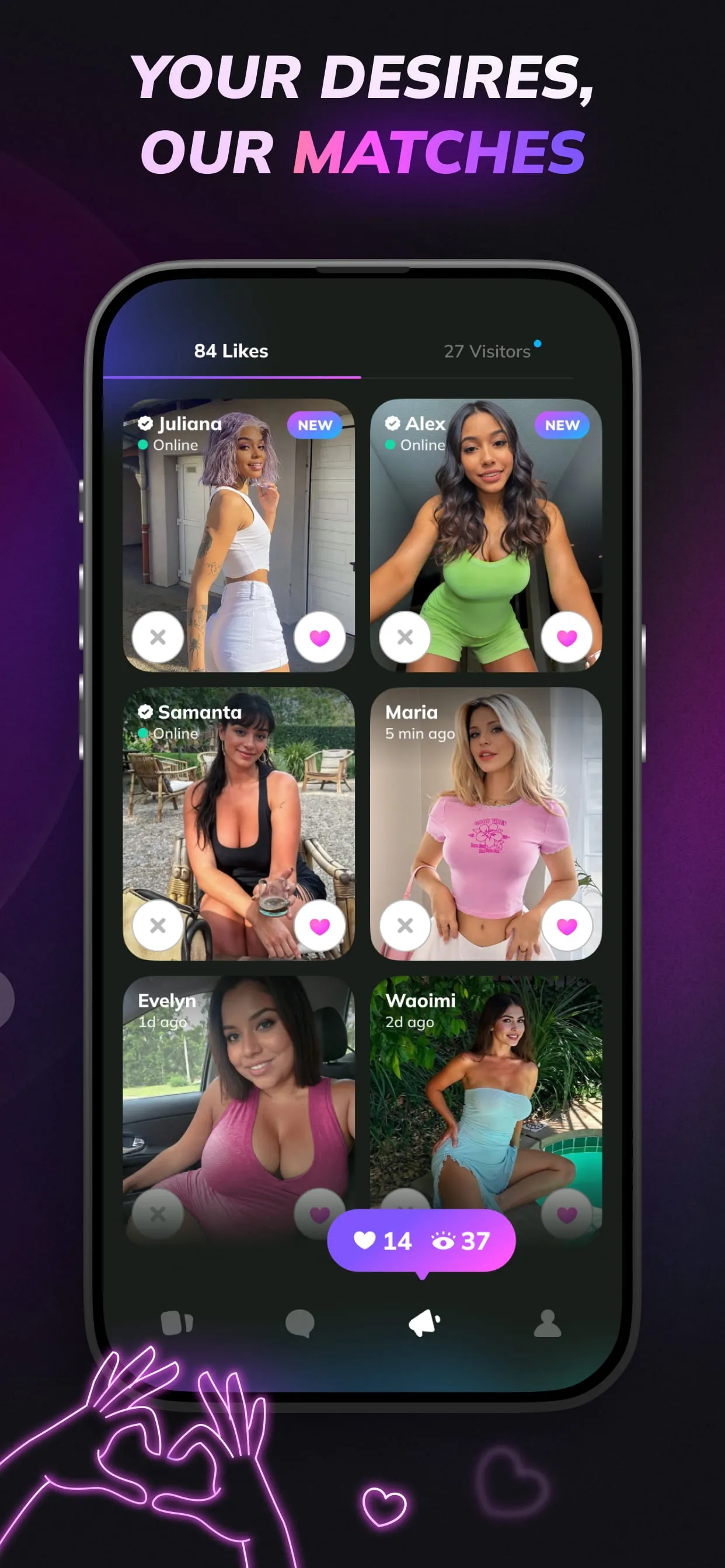 Flirtini - Match, Chat, Flirt iphone screenshot 2