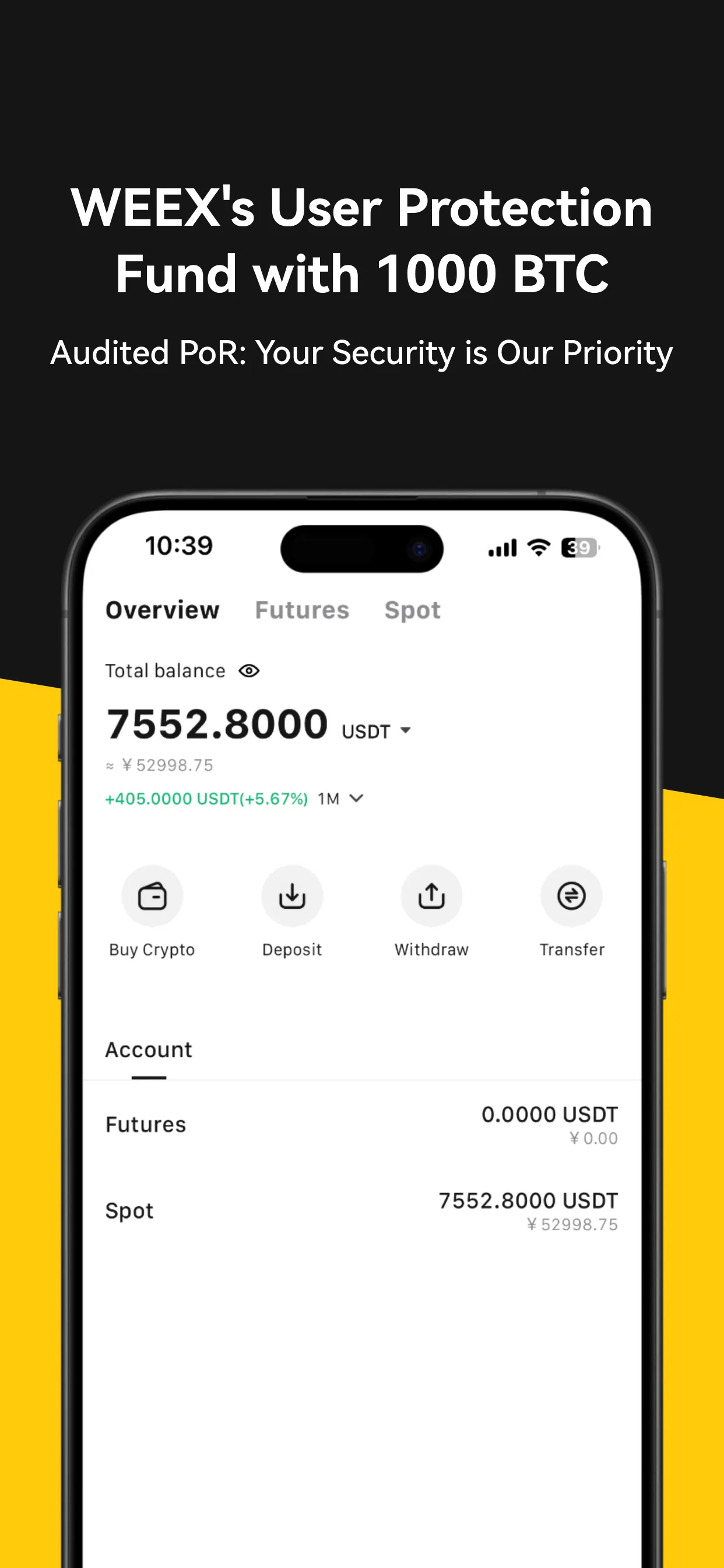 WEEX: Trade Bitcoin & Futures iphone screenshot 4