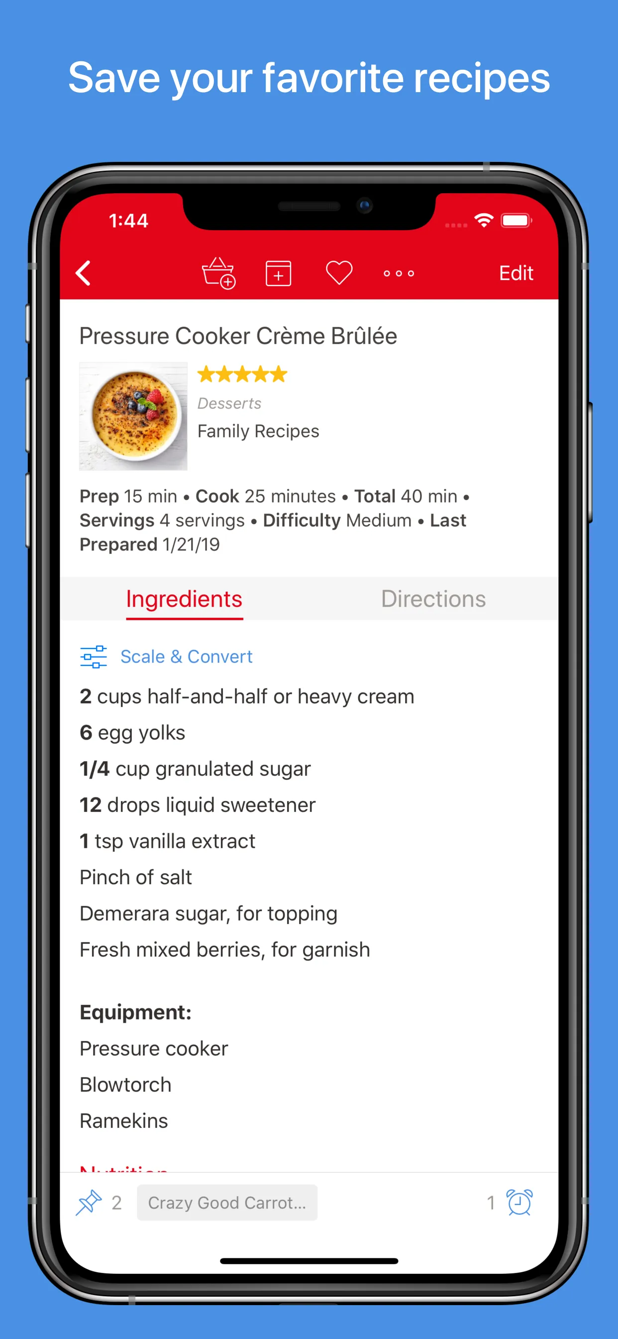 Paprika Recipe Manager 3 iphone screenshot 2