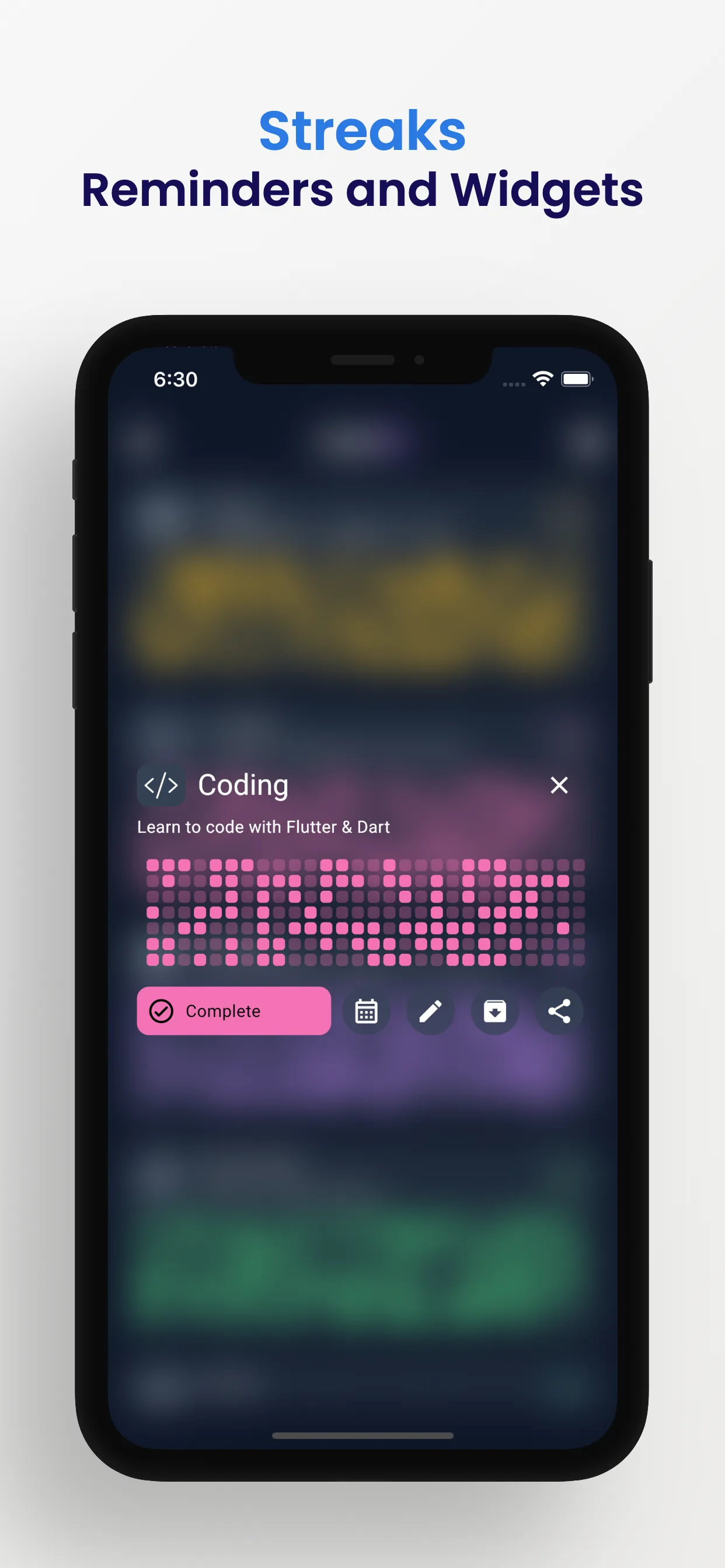 Habit Tracker - HabitKit iphone screenshot 5