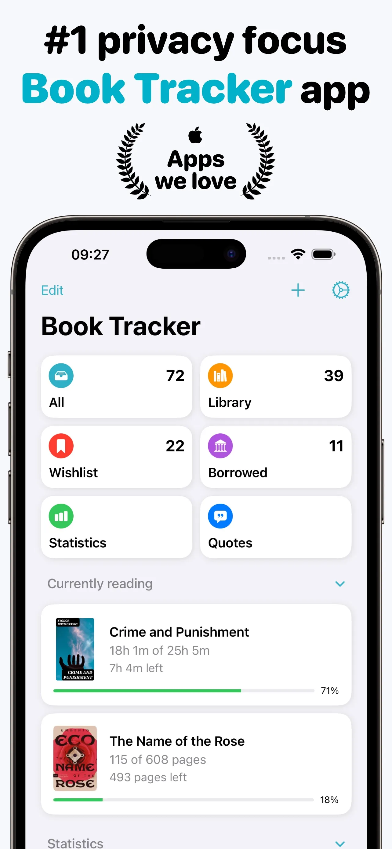 Book Tracker: TBR iphone screenshot 1