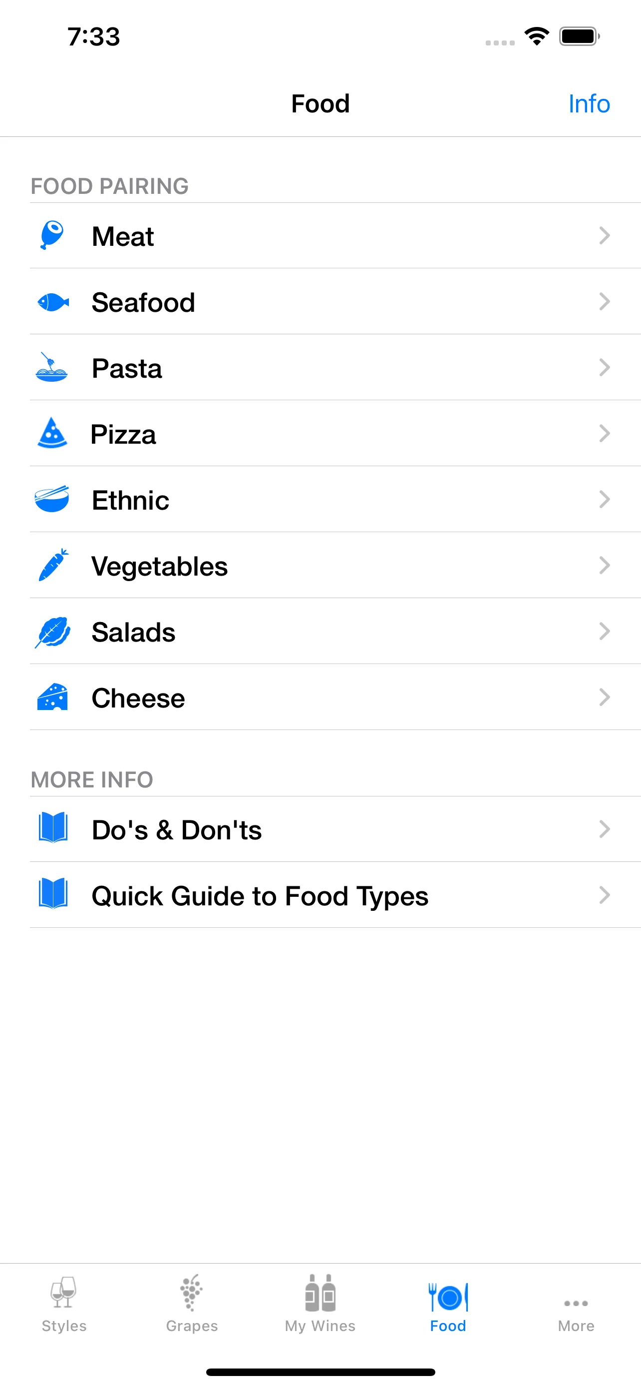 Pocket Wine Pairing: Sommelier iphone screenshot 1