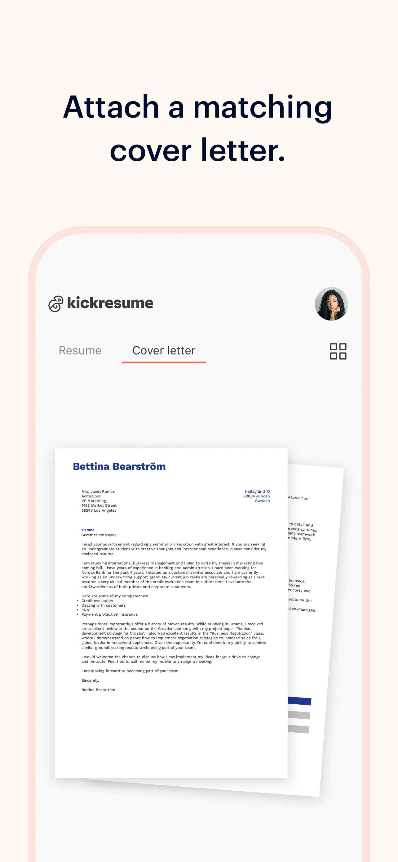 Kickresume: AI Resume Builder iphone screenshot 5
