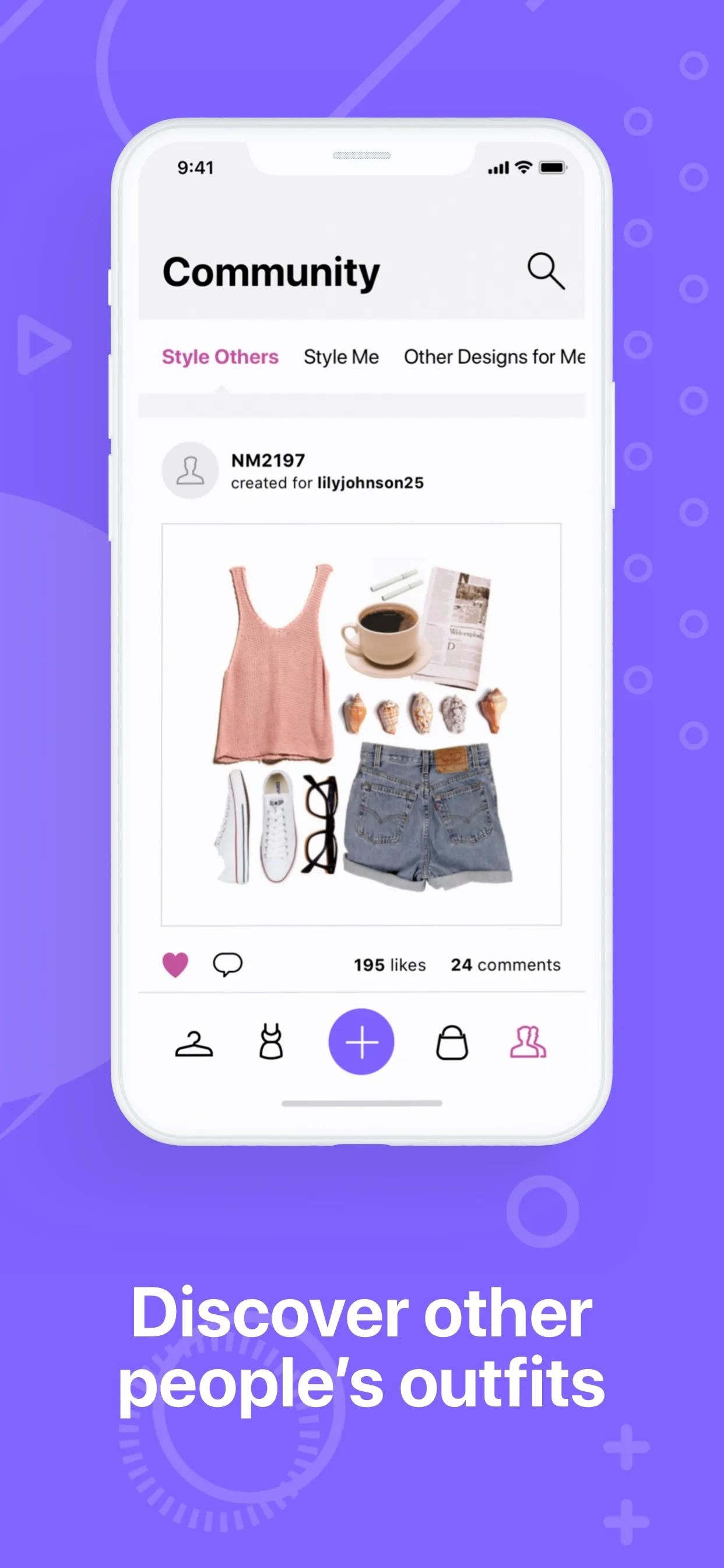 Pureple Outfit Planner iphone screenshot 6
