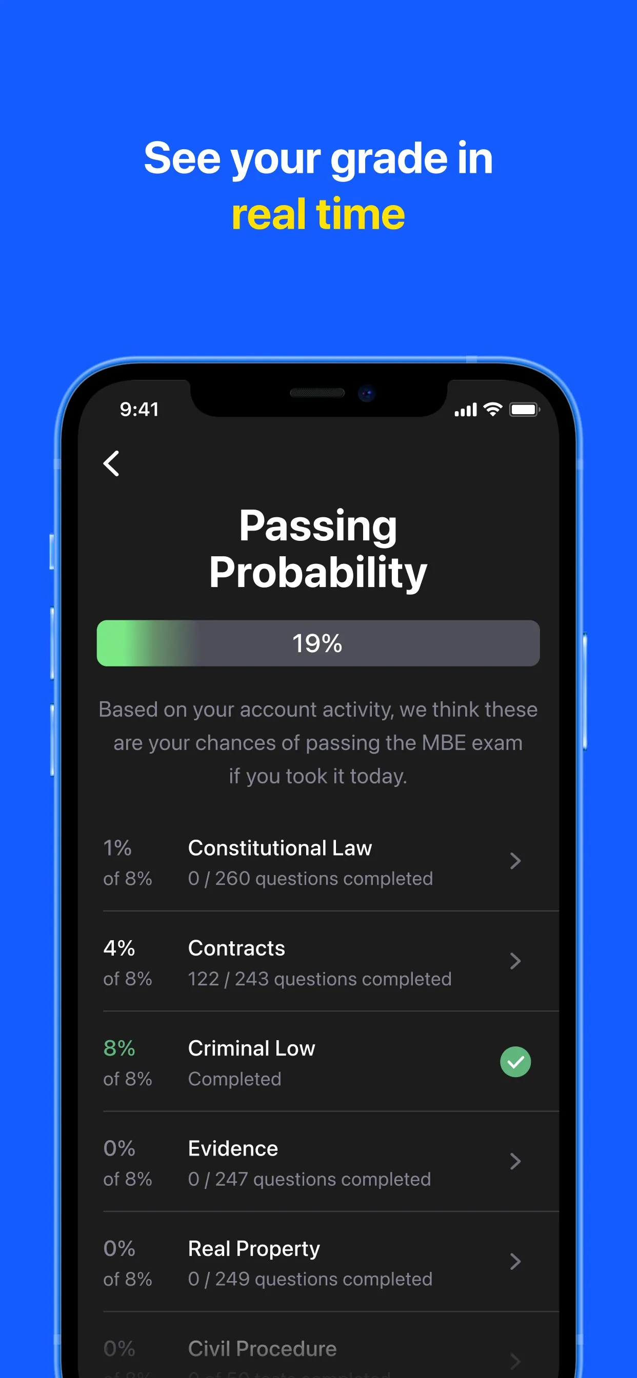 Bar Exam & MBE: Bar Prep iphone screenshot 4