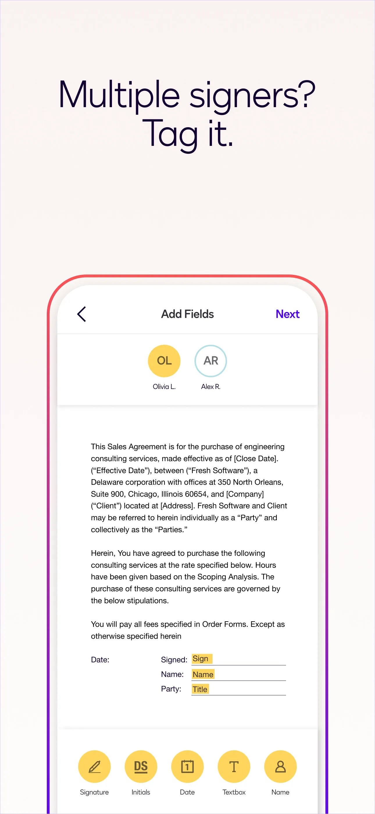 Docusign - Upload & Sign Docs iphone screenshot 5
