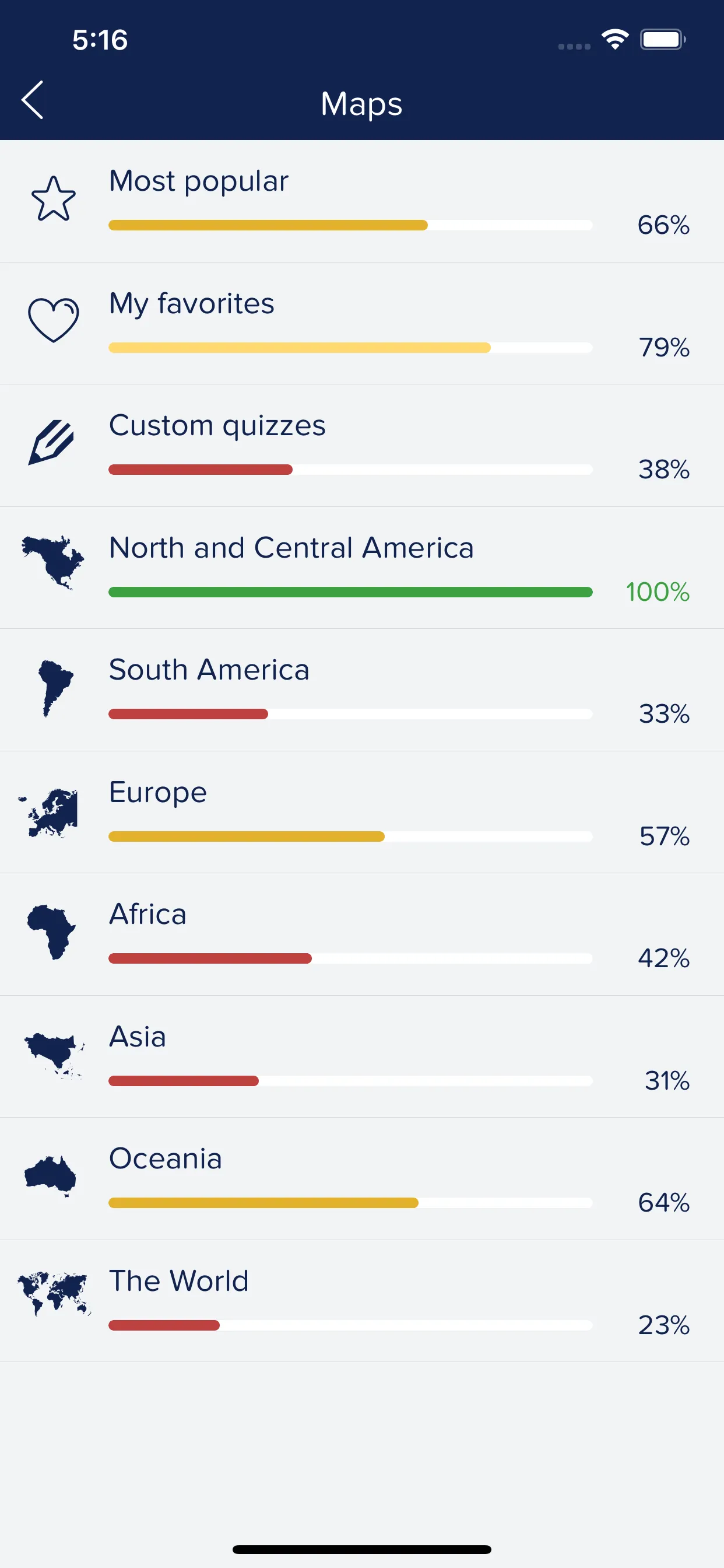 Seterra Geography (full) iphone screenshot 2