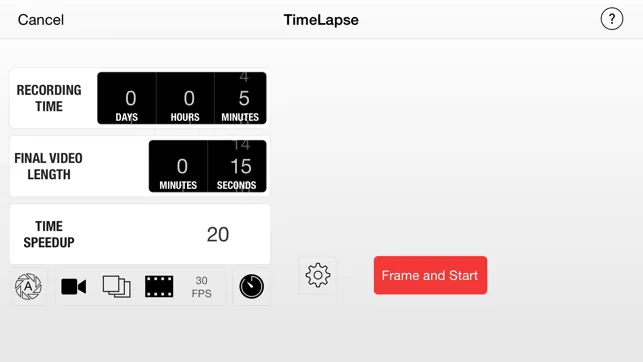 TimeLapse iphone screenshot 1