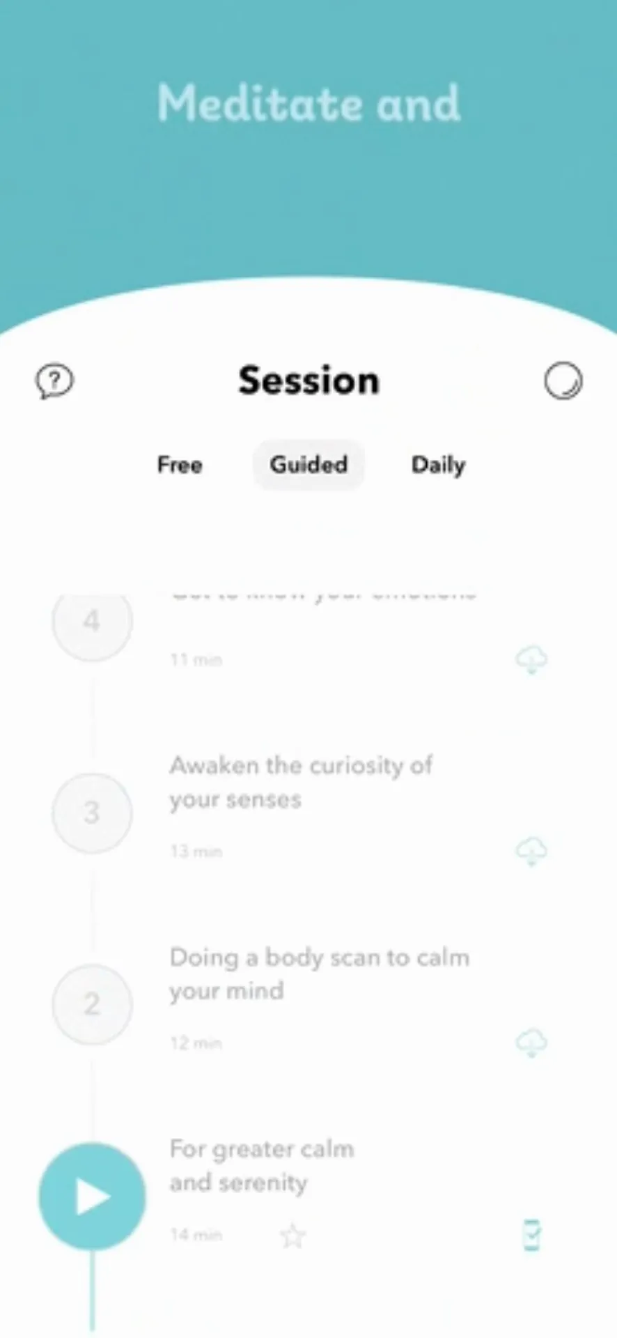 Petit BamBou: Mindfulness iphone screenshot 1