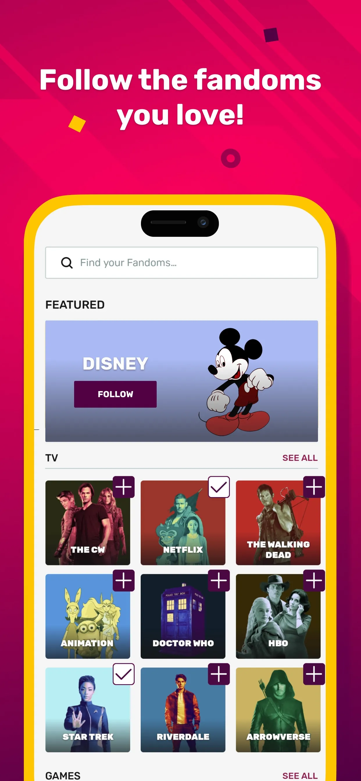 FANDOM News & Stories iphone screenshot 1
