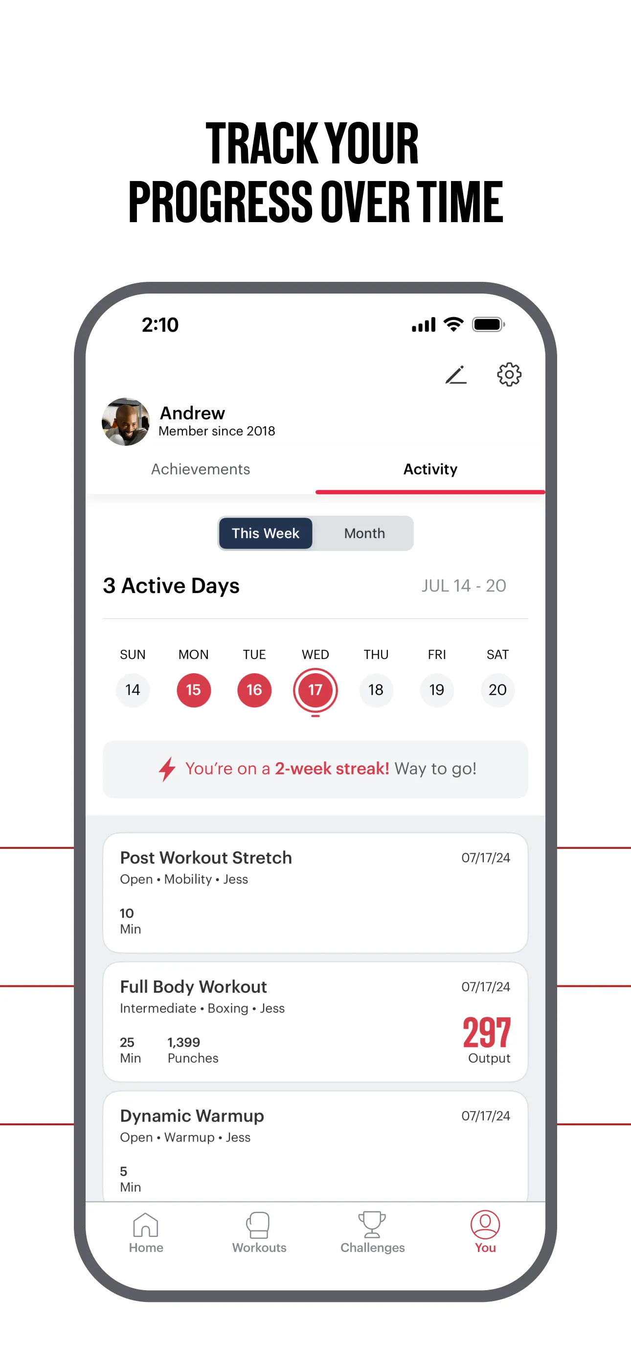 FightCamp Home Boxing Workouts iphone screenshot 6