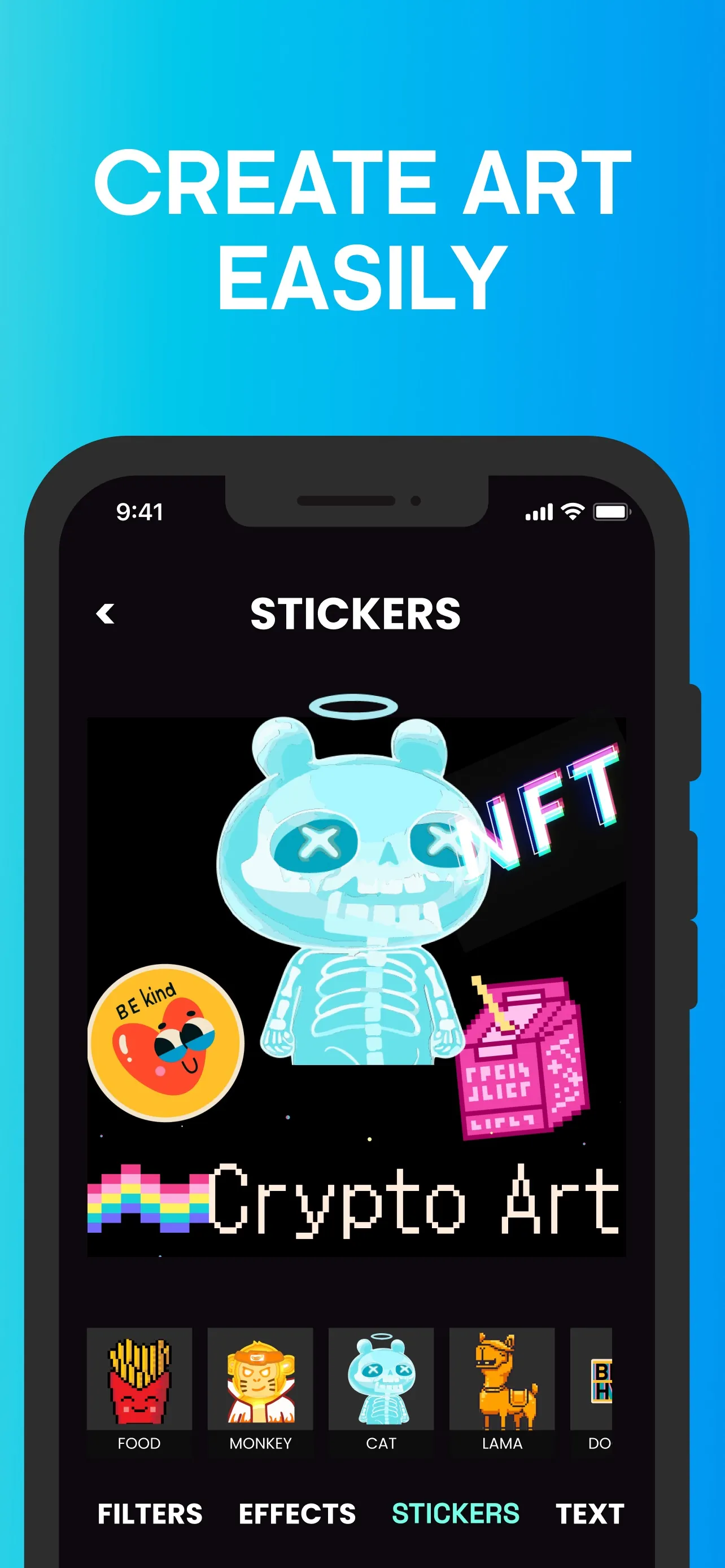 NFT art maker creator iphone screenshot 4