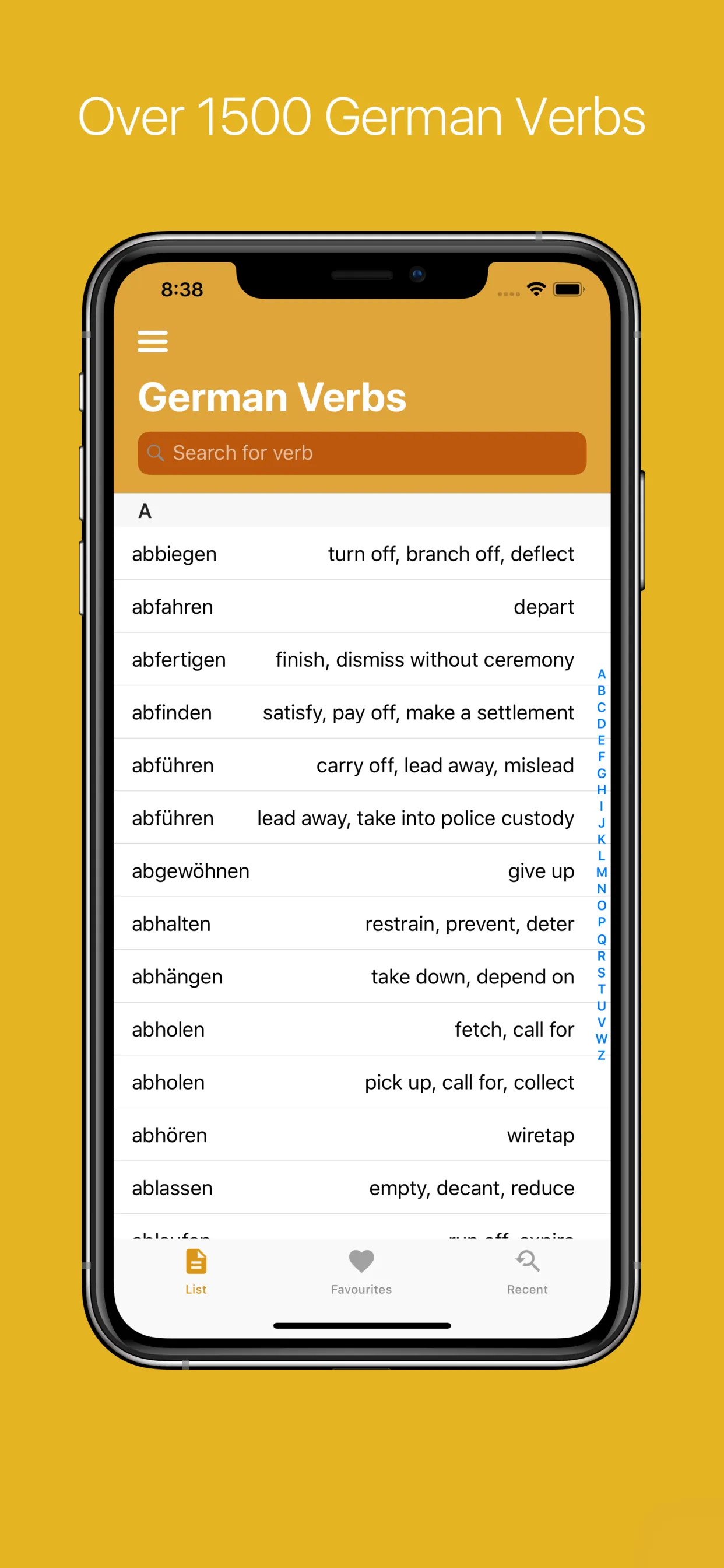 German Verb Conjugator Pro iphone screenshot 9