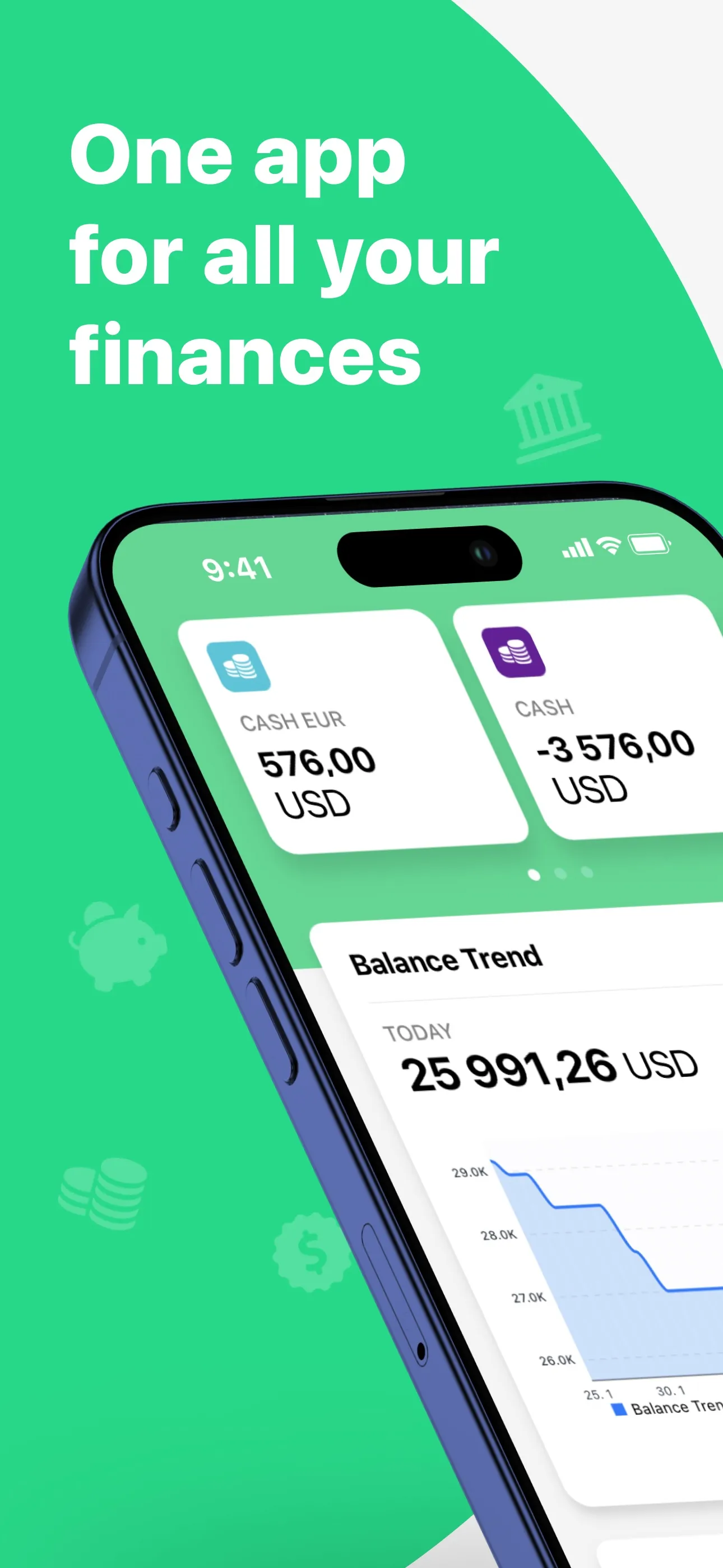 Wallet - Daily Budget & Profit iphone screenshot 1