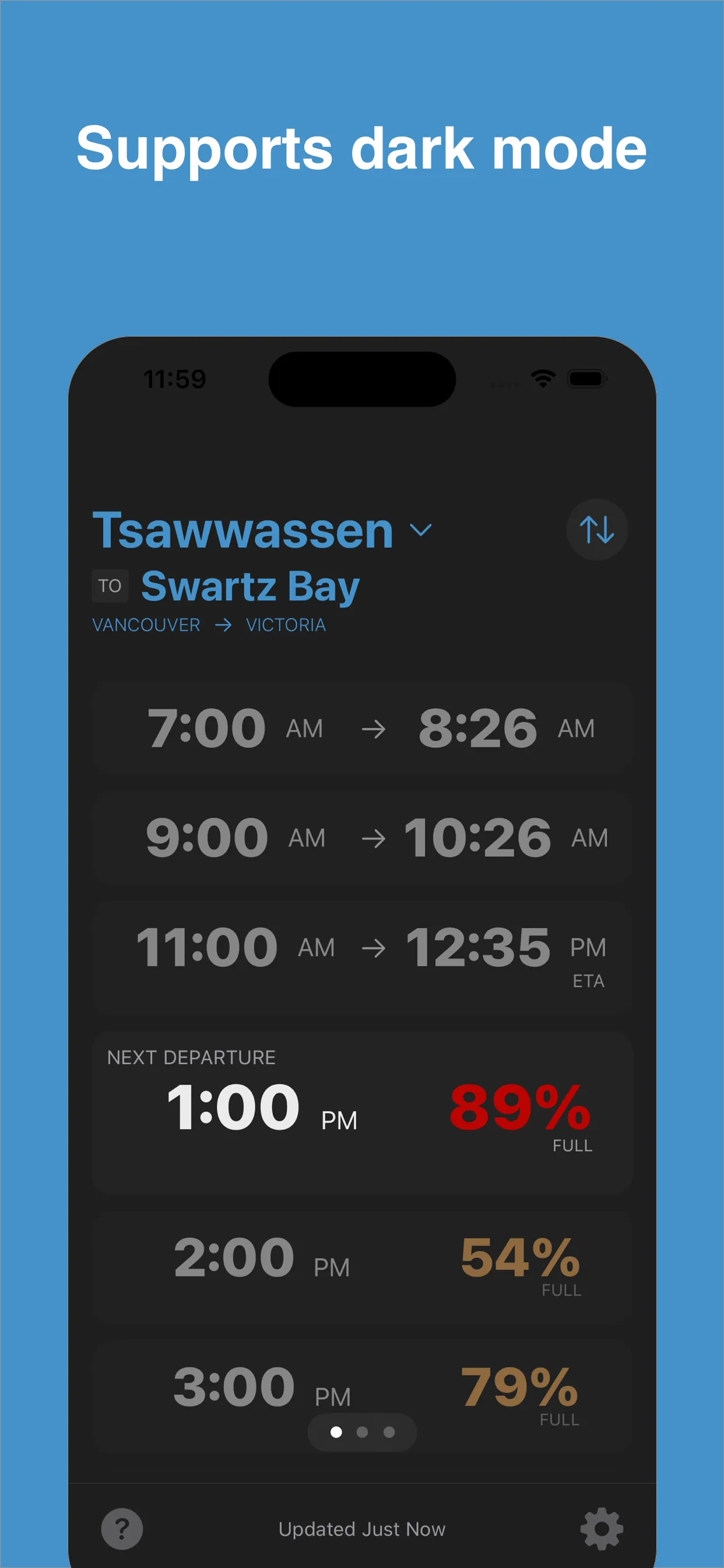 BC Ferry Times iphone screenshot 5