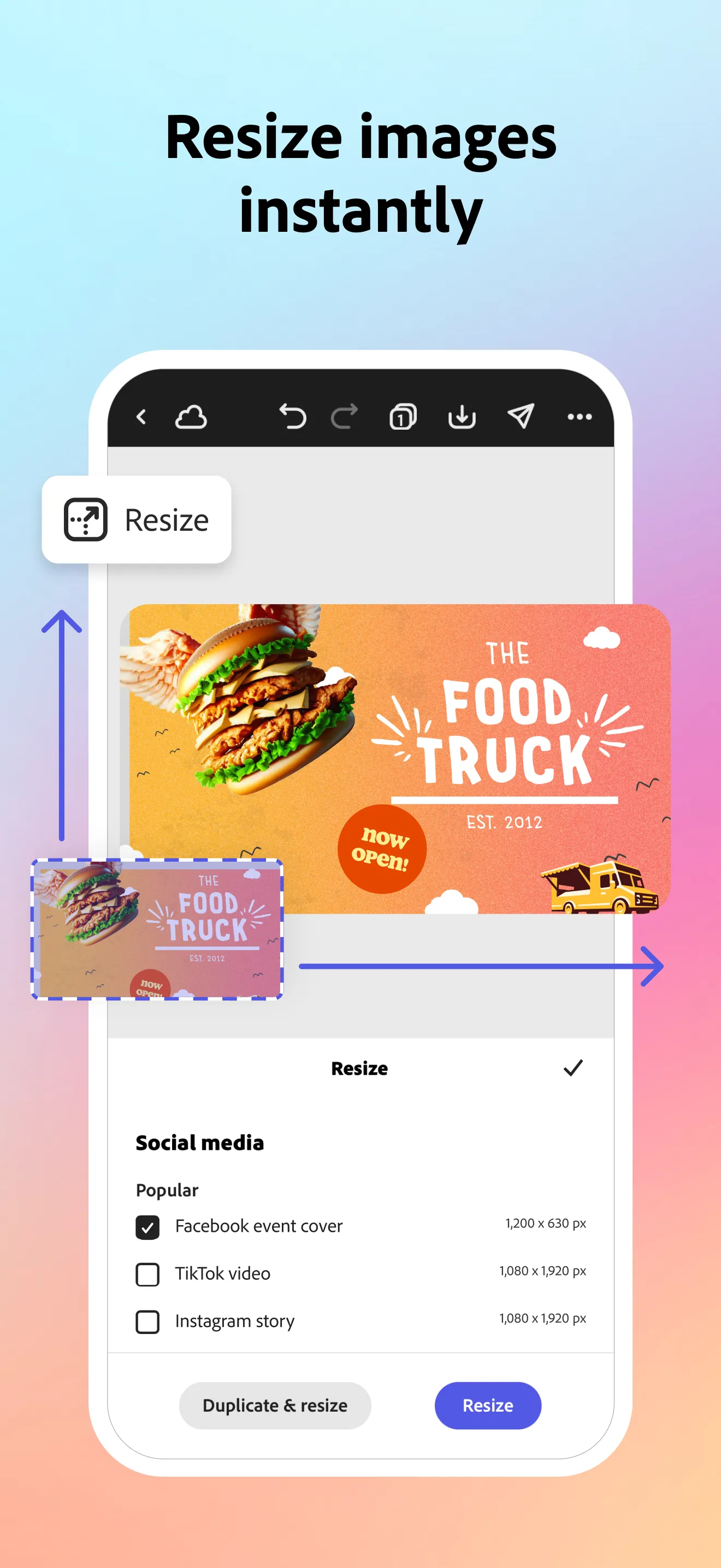 Adobe Express: AI Photo, Video iphone screenshot 3