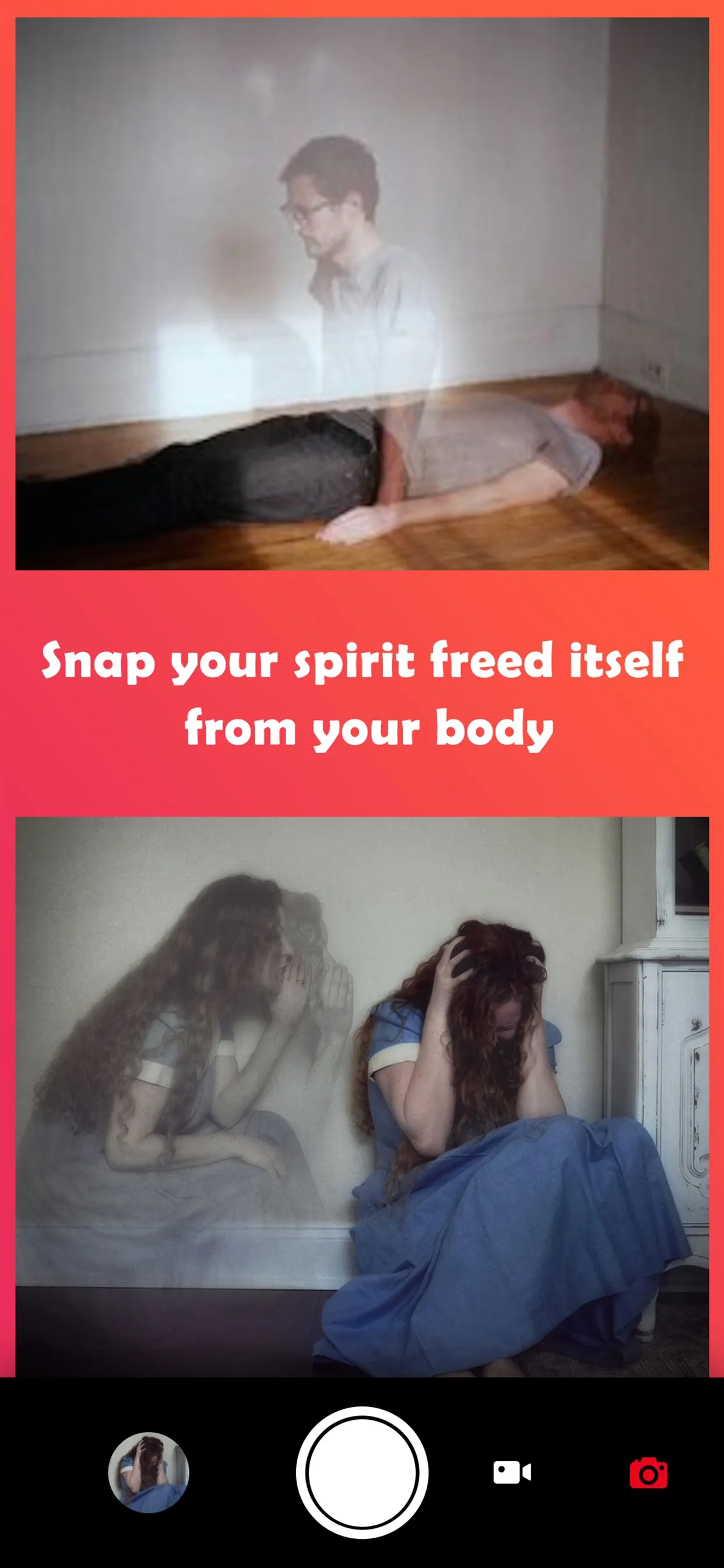 Ghost Lens AR Fun Movie Maker iphone screenshot 1