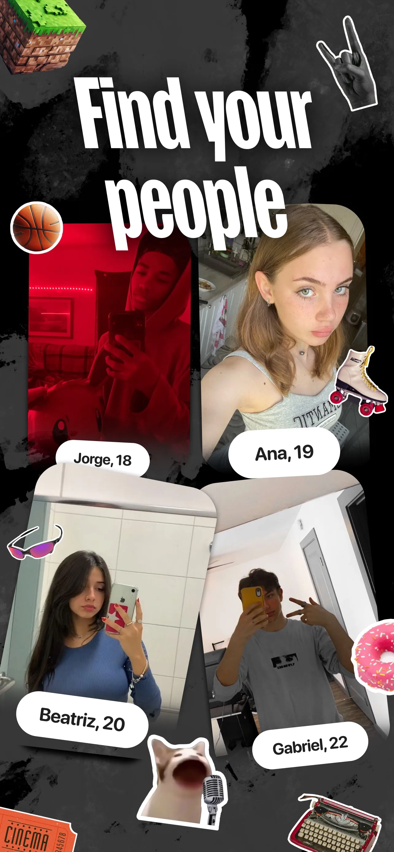 purp - Make new friends iphone screenshot 1