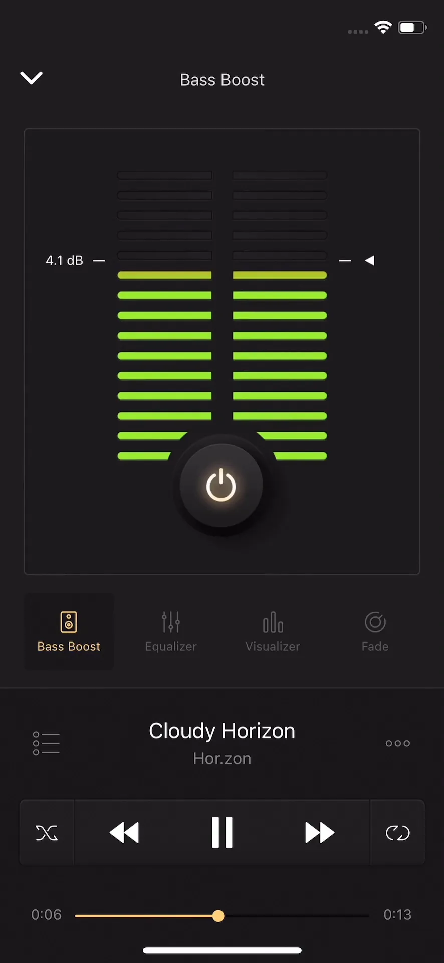 Equalizer+ HD music player iphone screenshot 1