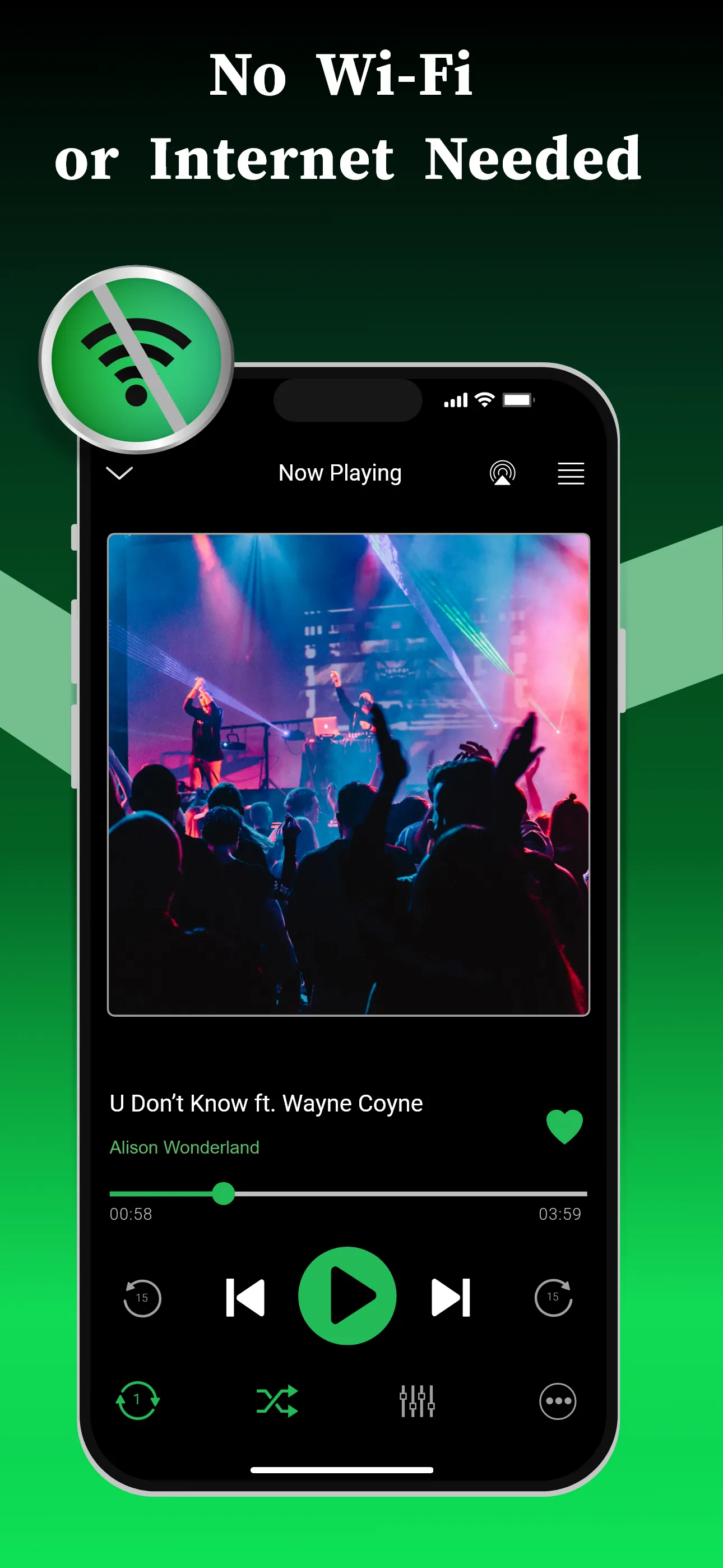 Offline Music Player iphone screenshot 2