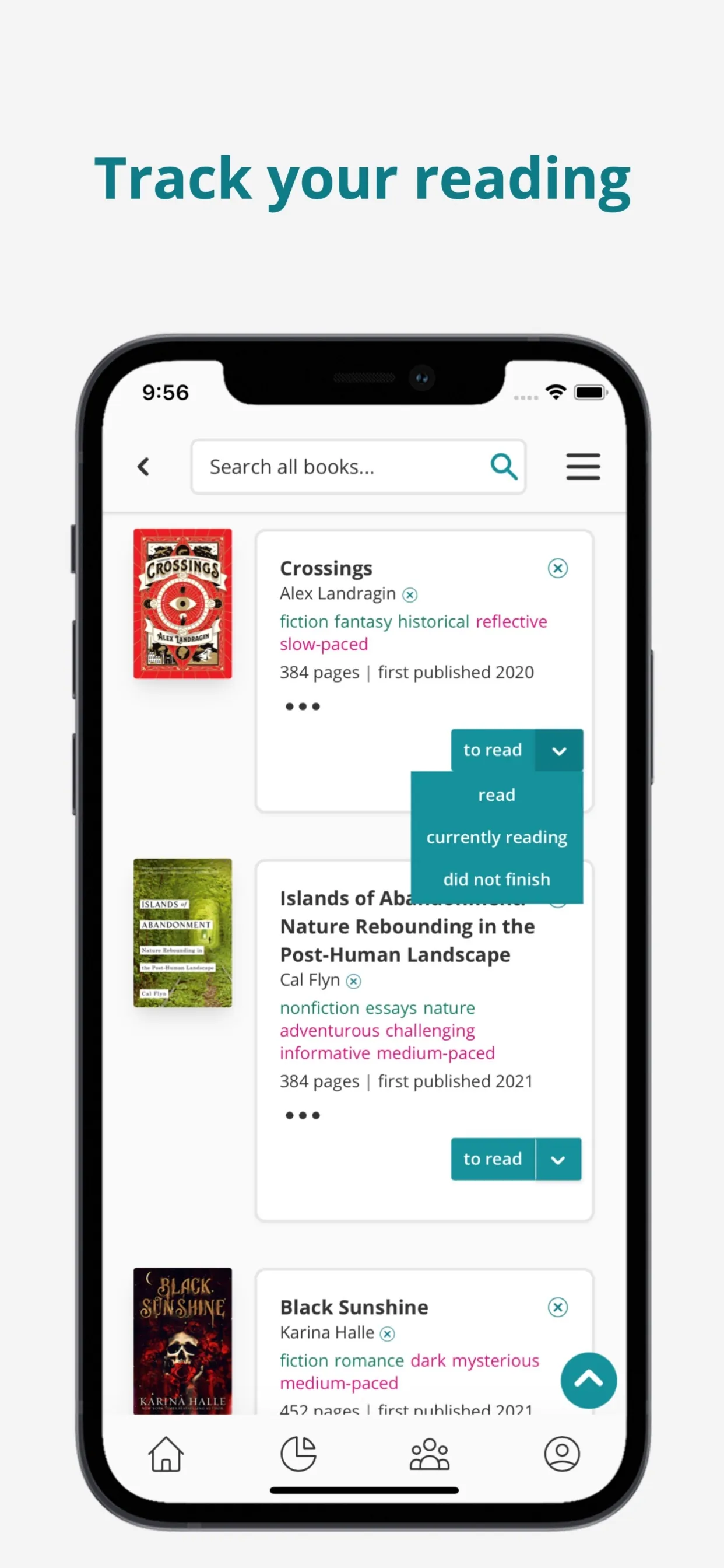 StoryGraph: Reading Tracker iphone screenshot 1