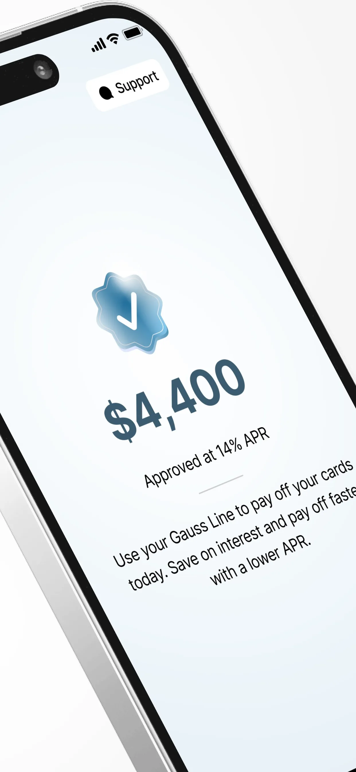 Gauss: Payoff Credit Card Debt iphone screenshot 2