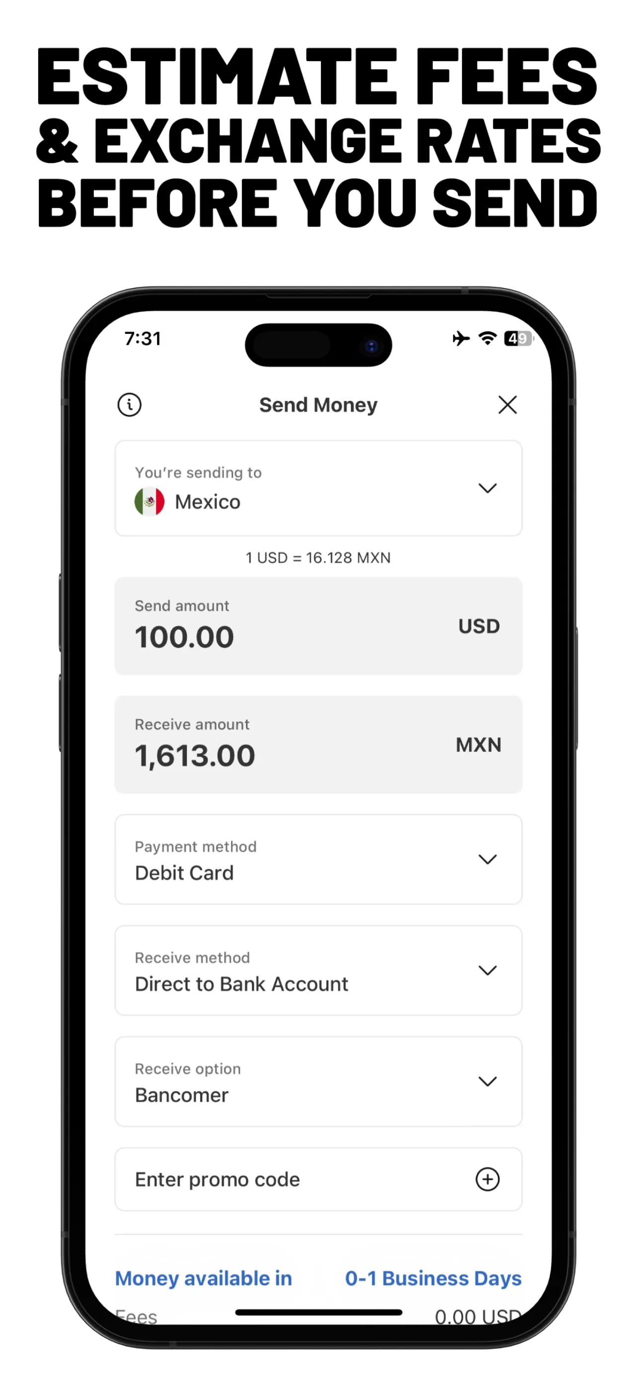 MoneyGram® Money Transfers App iphone screenshot 5