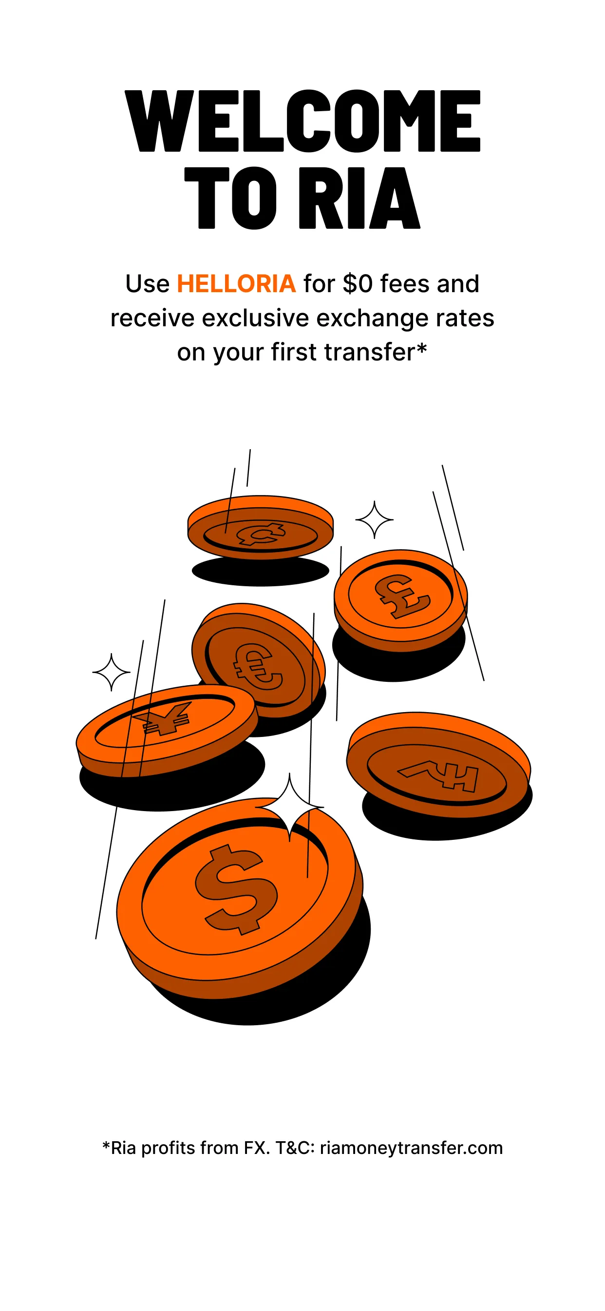 Ria Money Transfer: Send Cash iphone screenshot 1