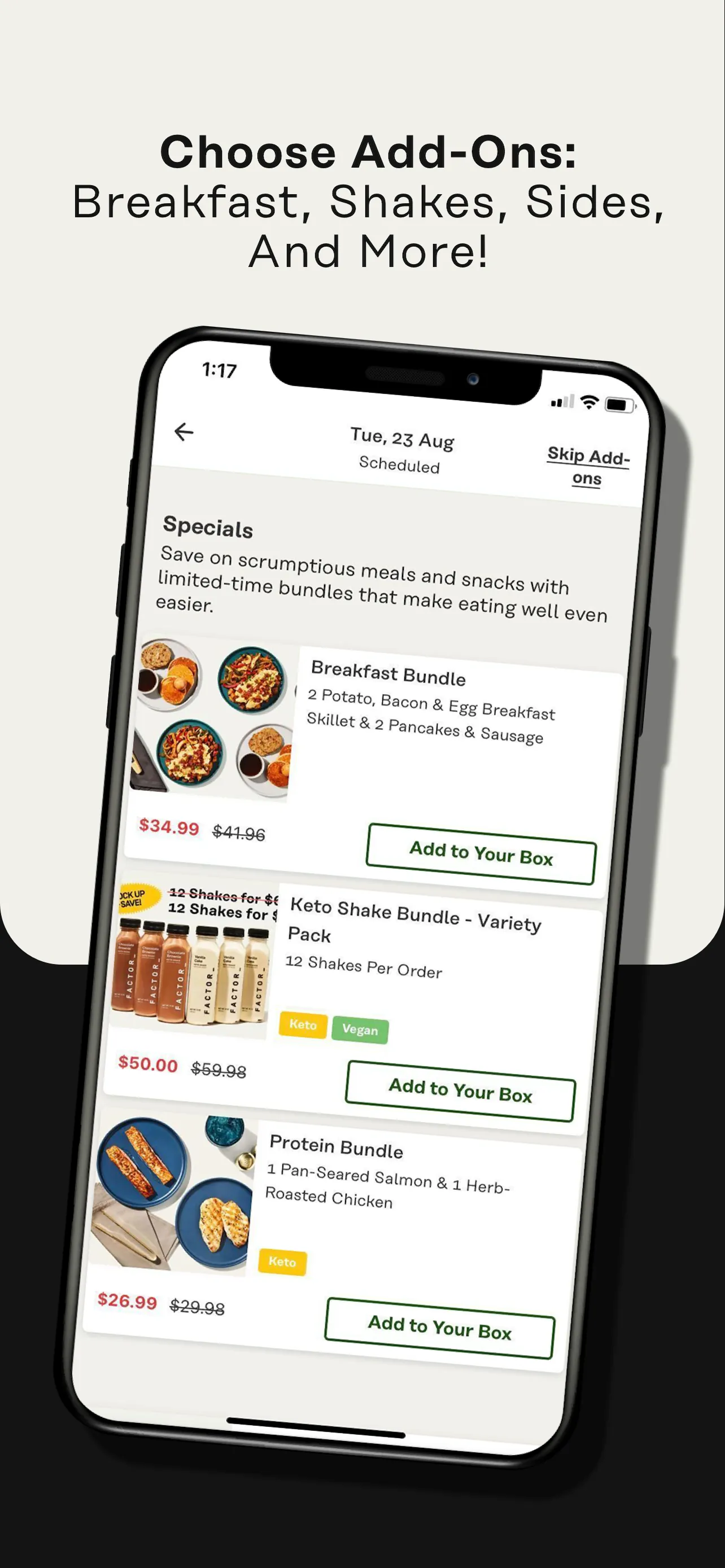 Factor_ Prepared Meal Delivery iphone screenshot 3