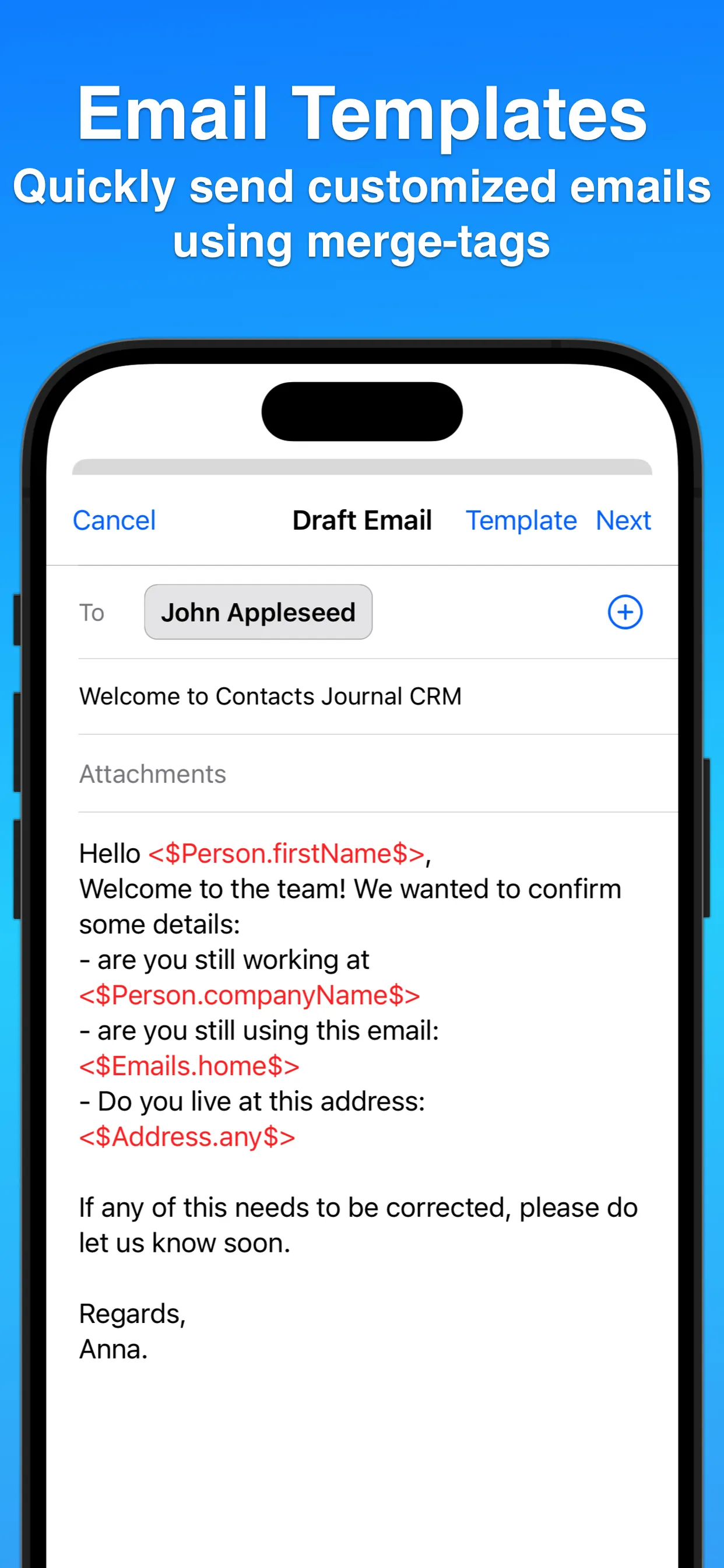 Contacts Journal CRM iphone screenshot 9
