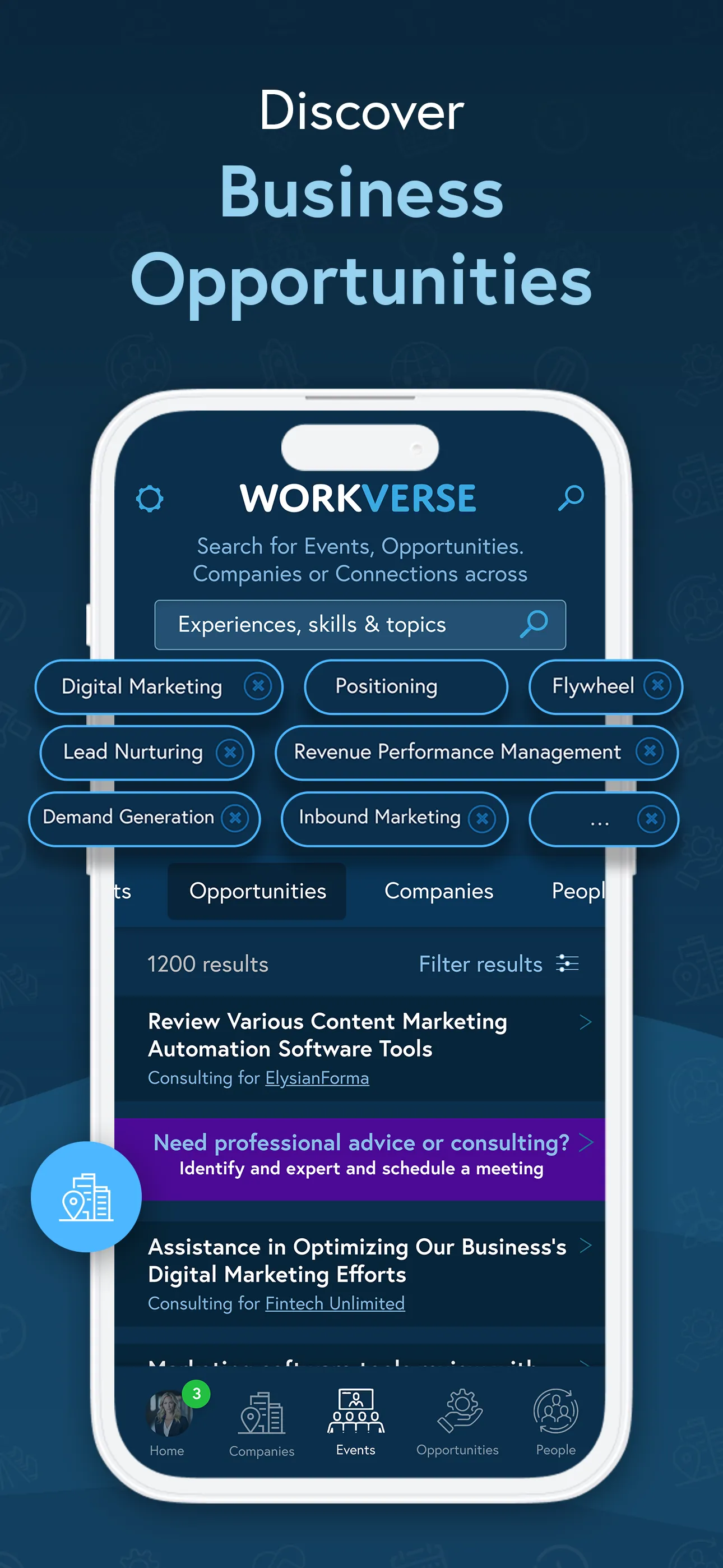 Workverse: Business Networking iphone screenshot 2