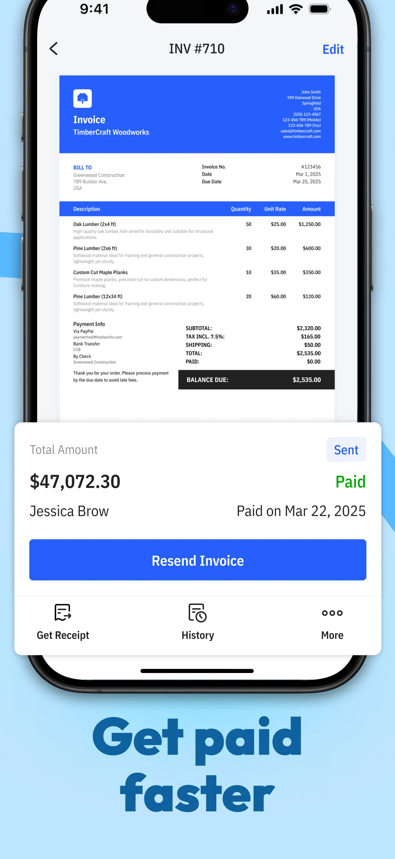 Tiny Invoice - Invoice Maker iphone screenshot 4