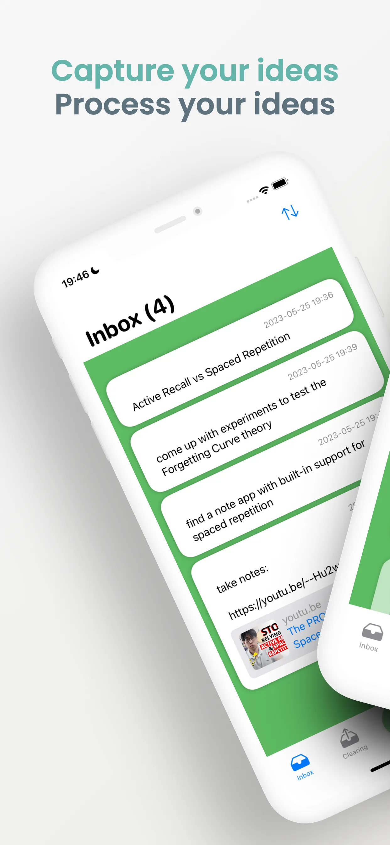 Capture & Process: GTD Inbox iphone screenshot 1