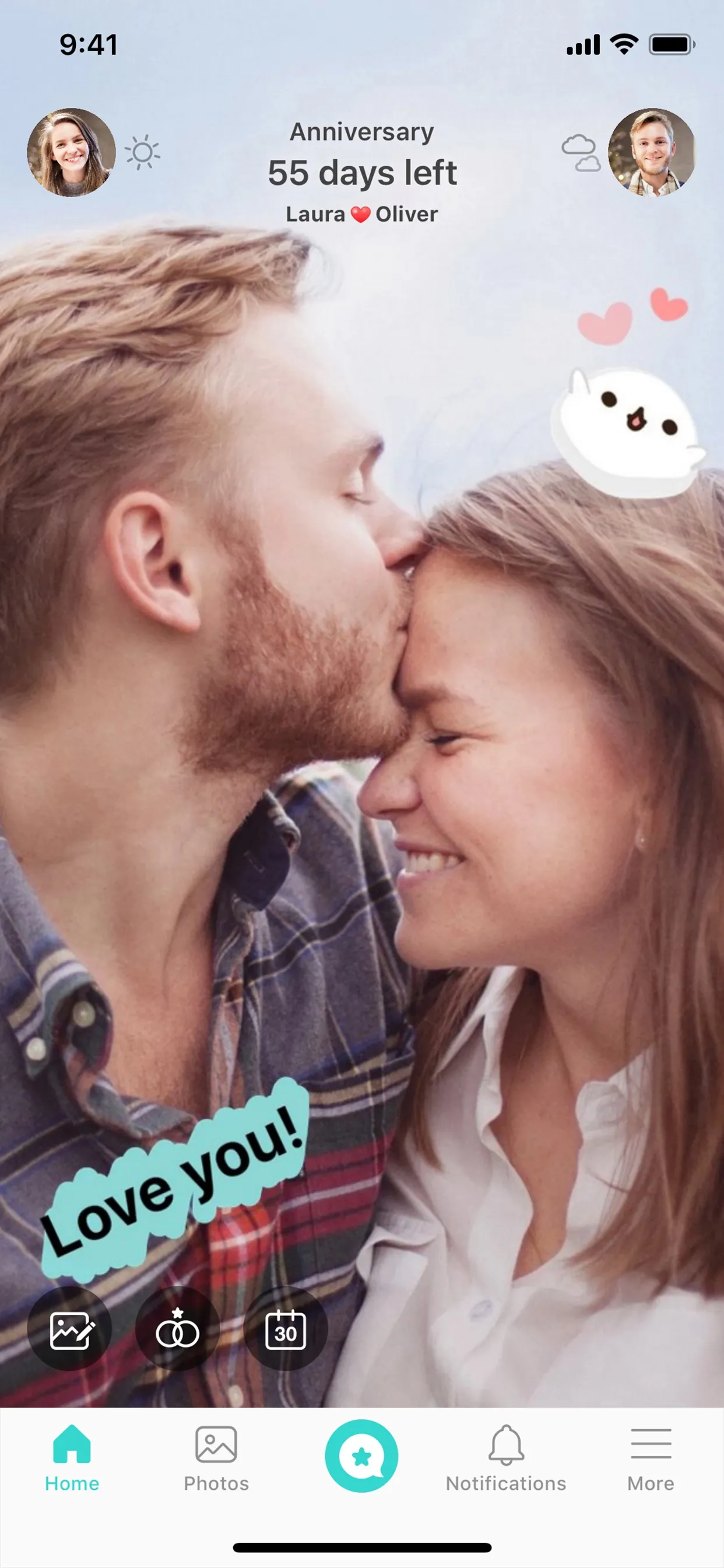 Between, The App Couples Love iphone screenshot 1