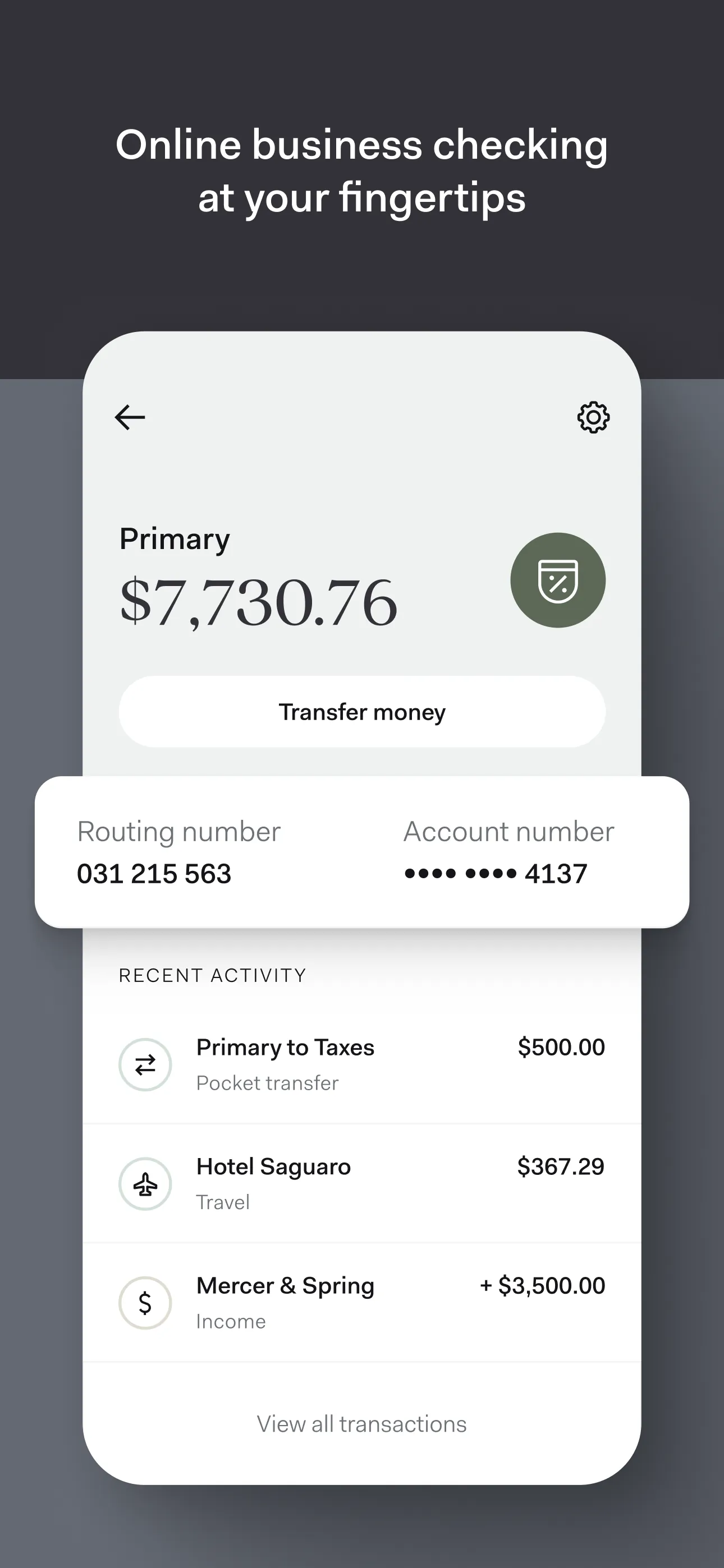 Found: Business Banking iphone screenshot 3