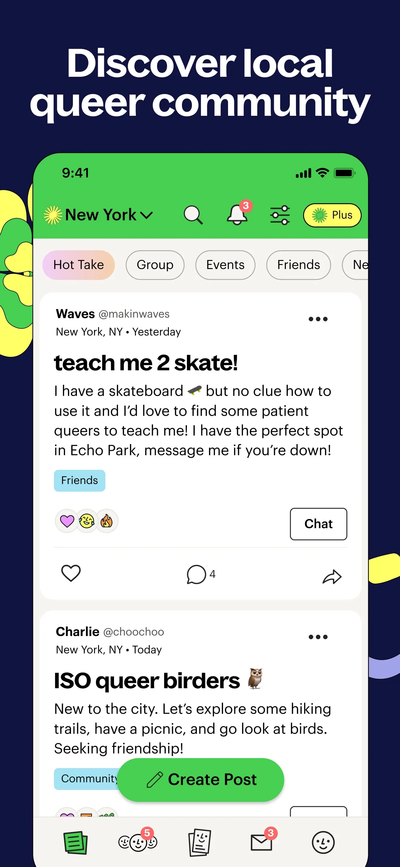 Lex: Queer Social LGBT Friends iphone screenshot 3