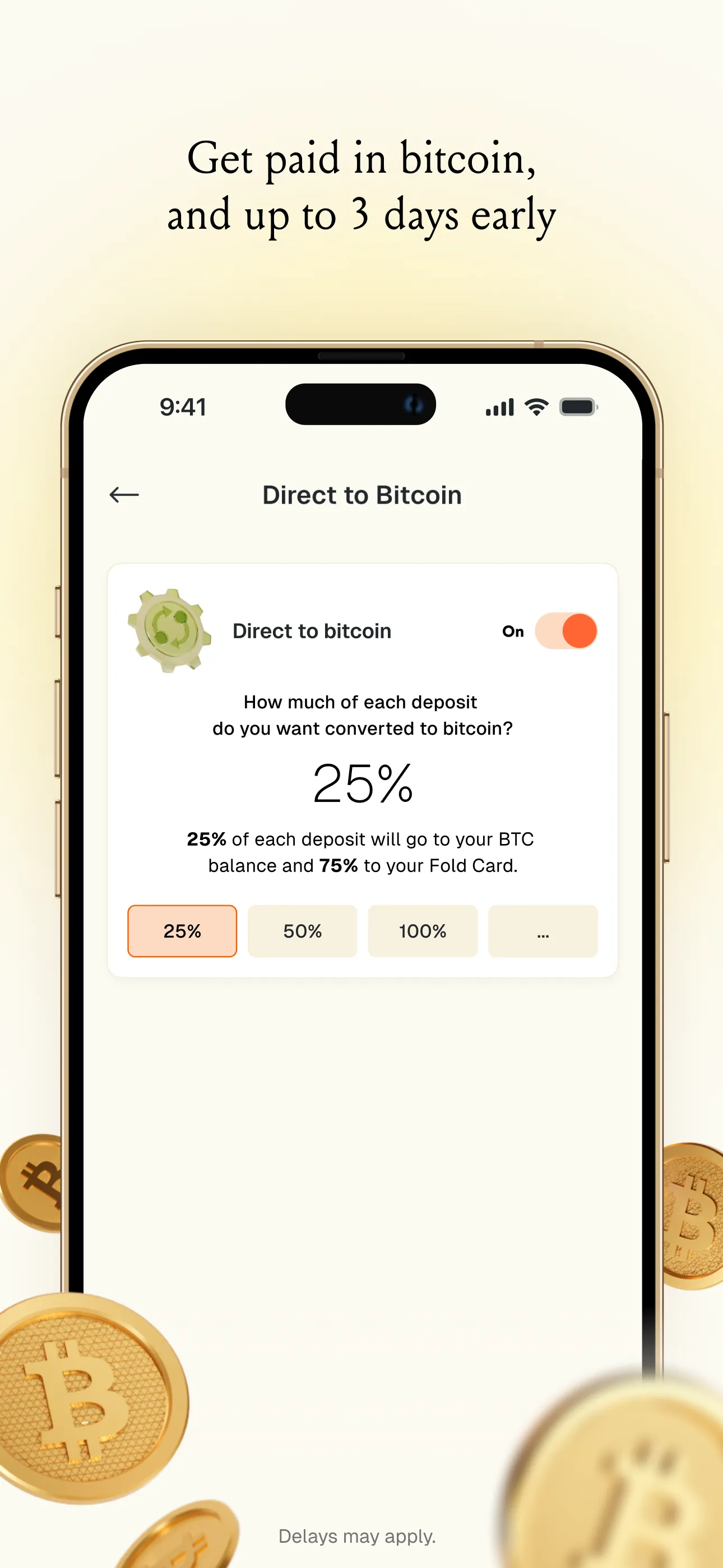 Fold: Bitcoin Personal Finance iphone screenshot 4