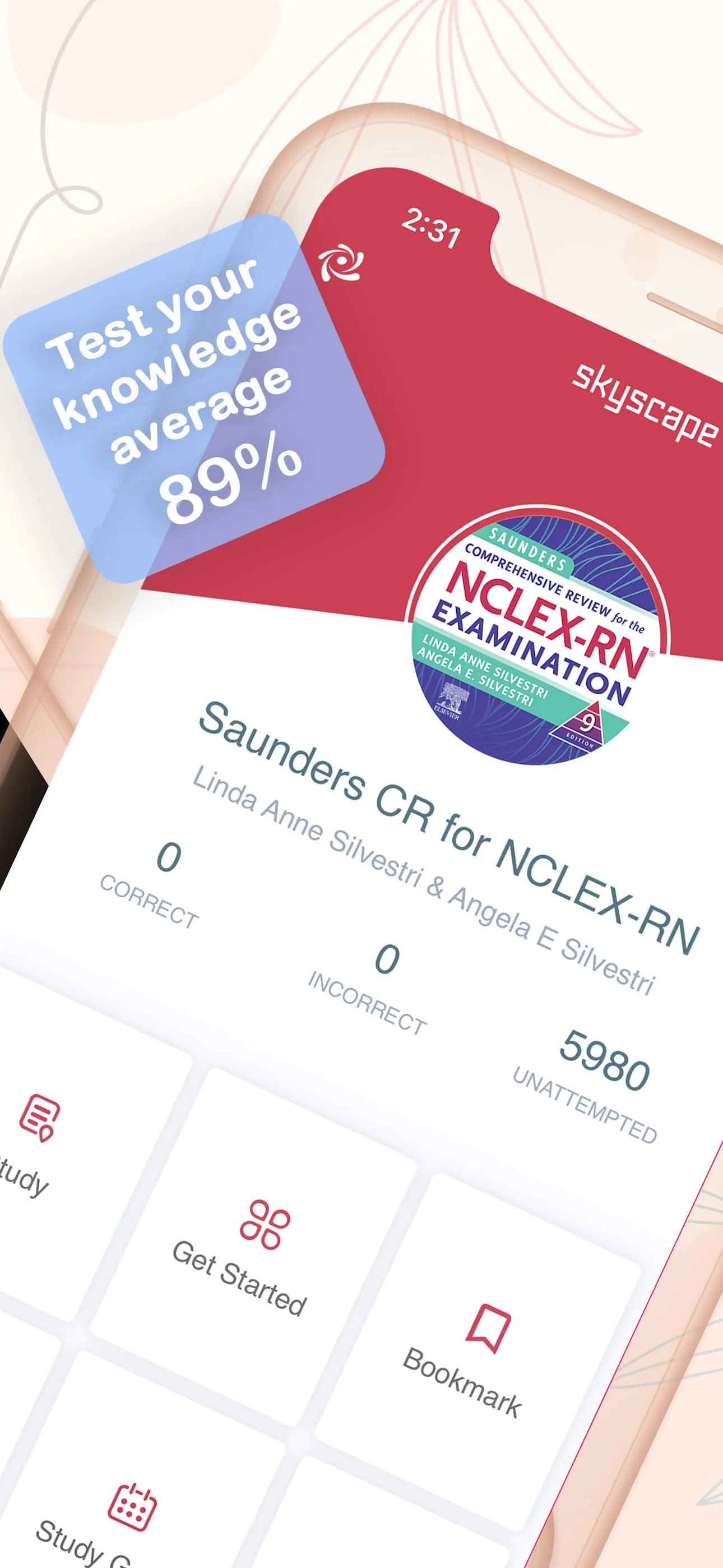 Saunders Comp Review NCLEX RN iphone screenshot 2