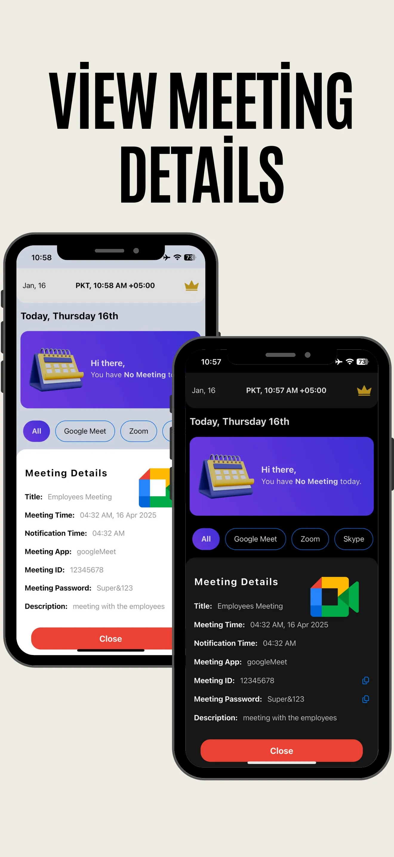 Meeting Scheduler : Join Now iphone screenshot 2
