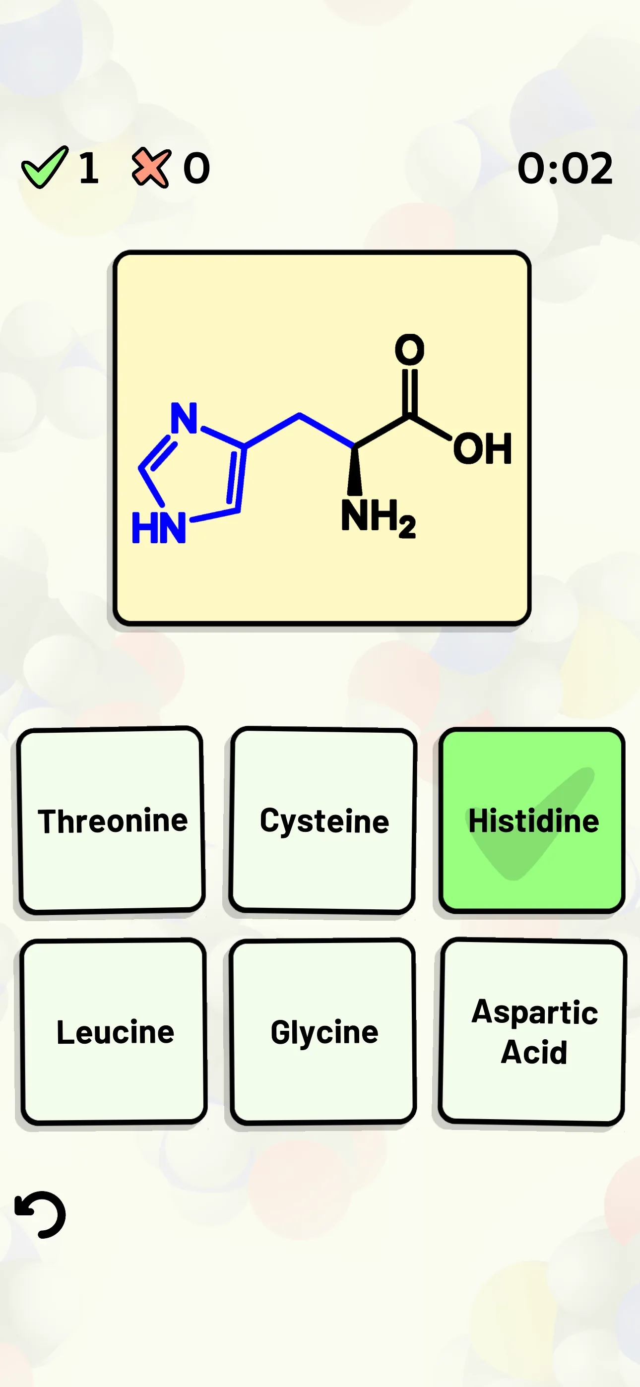 Amino Acid Quiz iphone screenshot 6