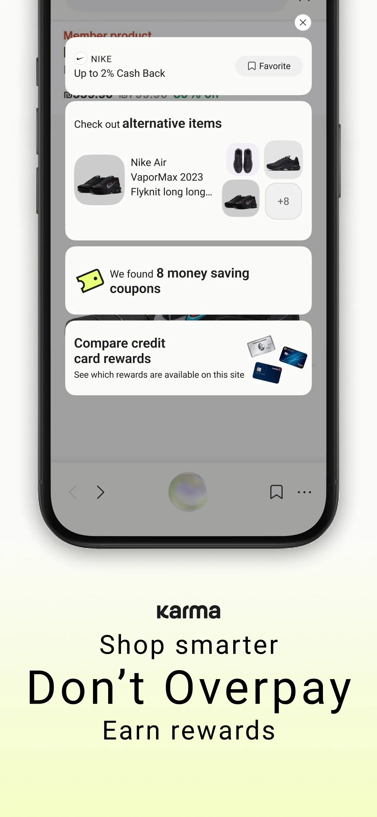 Karma | Shop smarter iphone screenshot 1