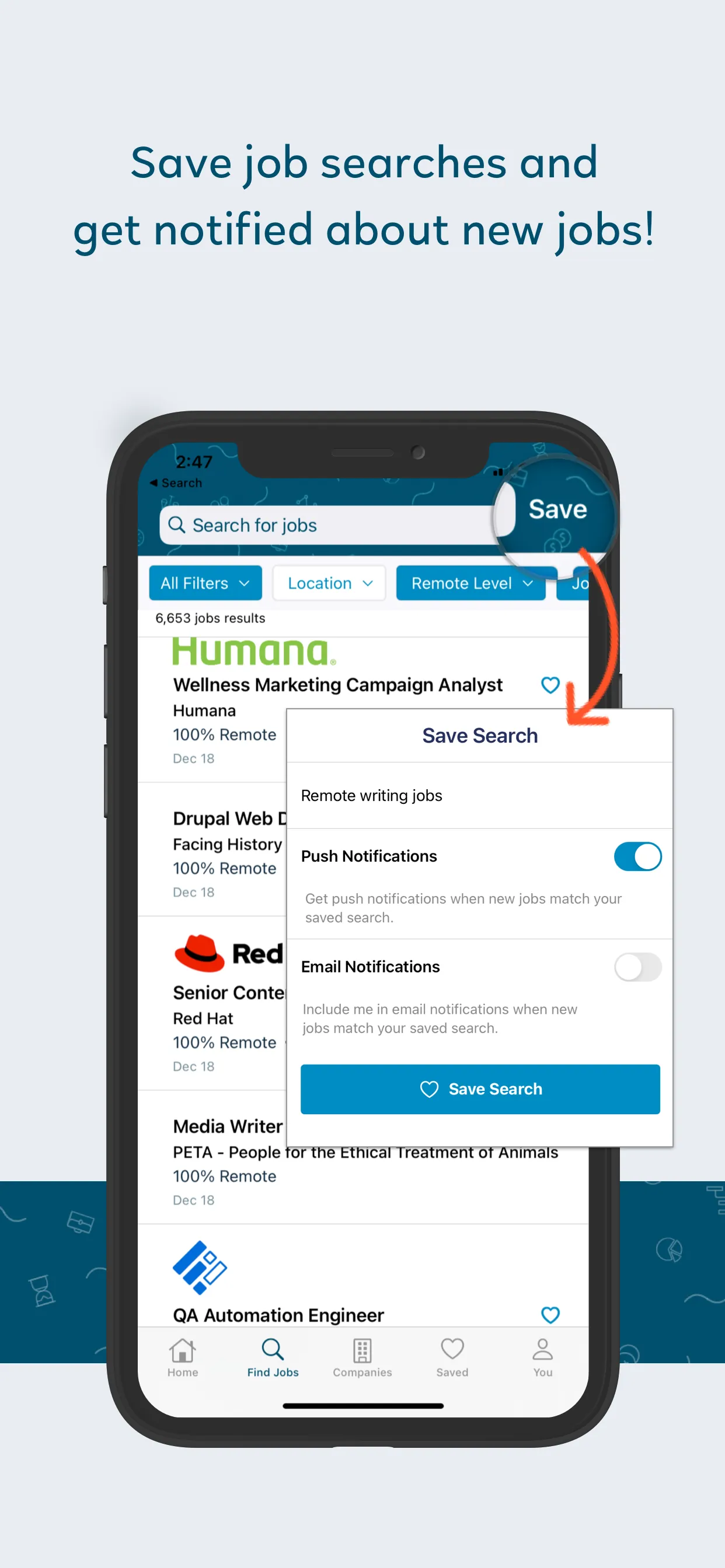 Remote Job Search  - FlexJobs iphone screenshot 2