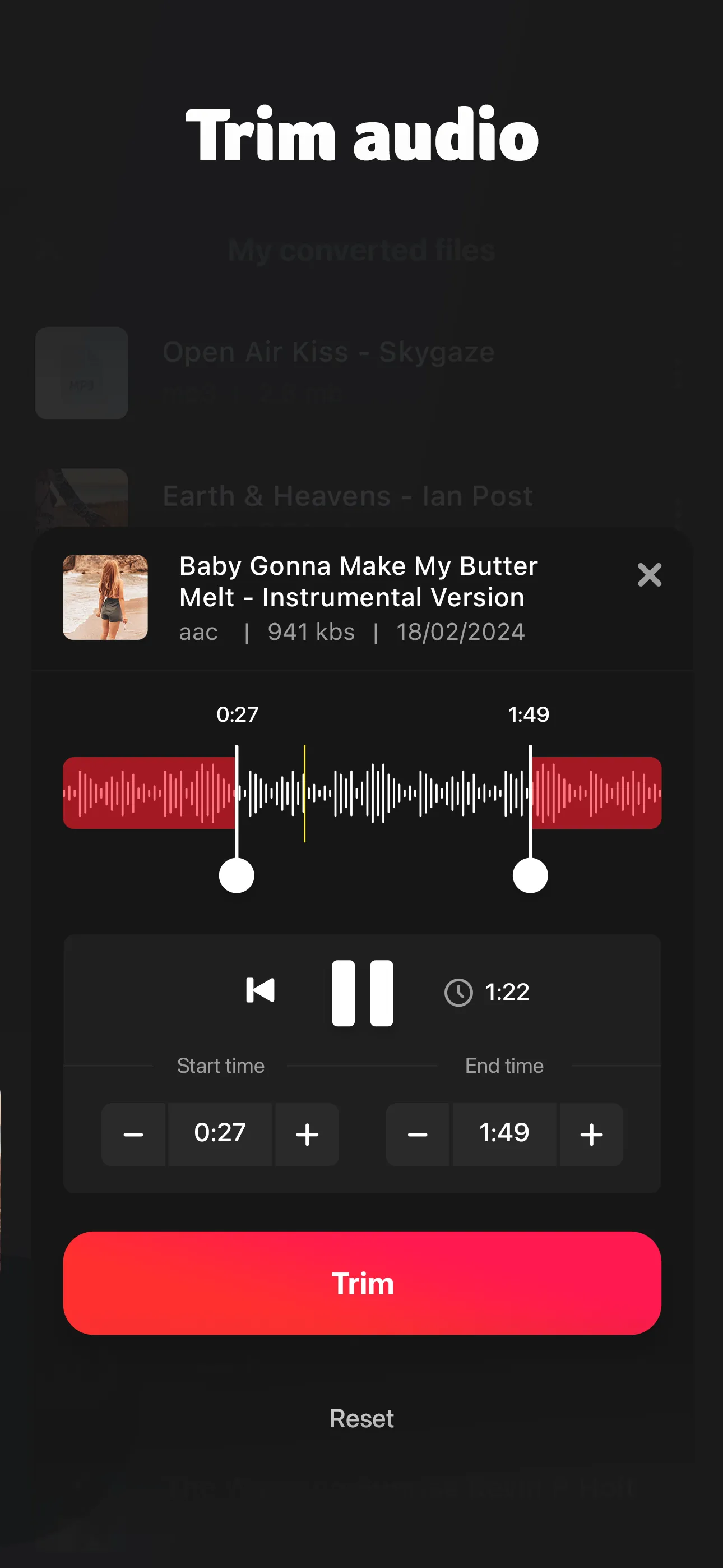 MP3 Converter: Video to Audio iphone screenshot 2