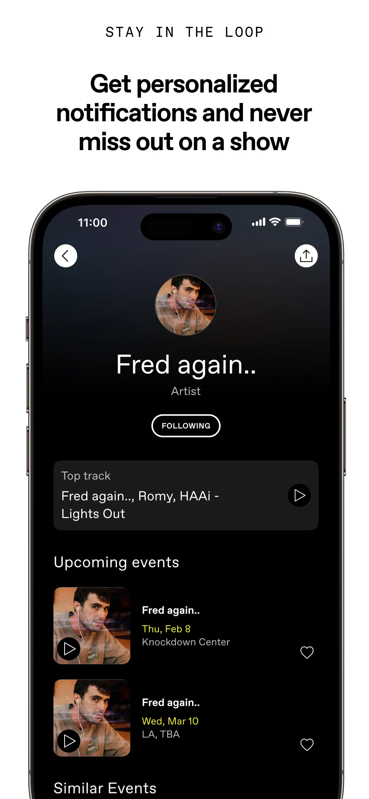 DICE: Live Shows iphone screenshot 3