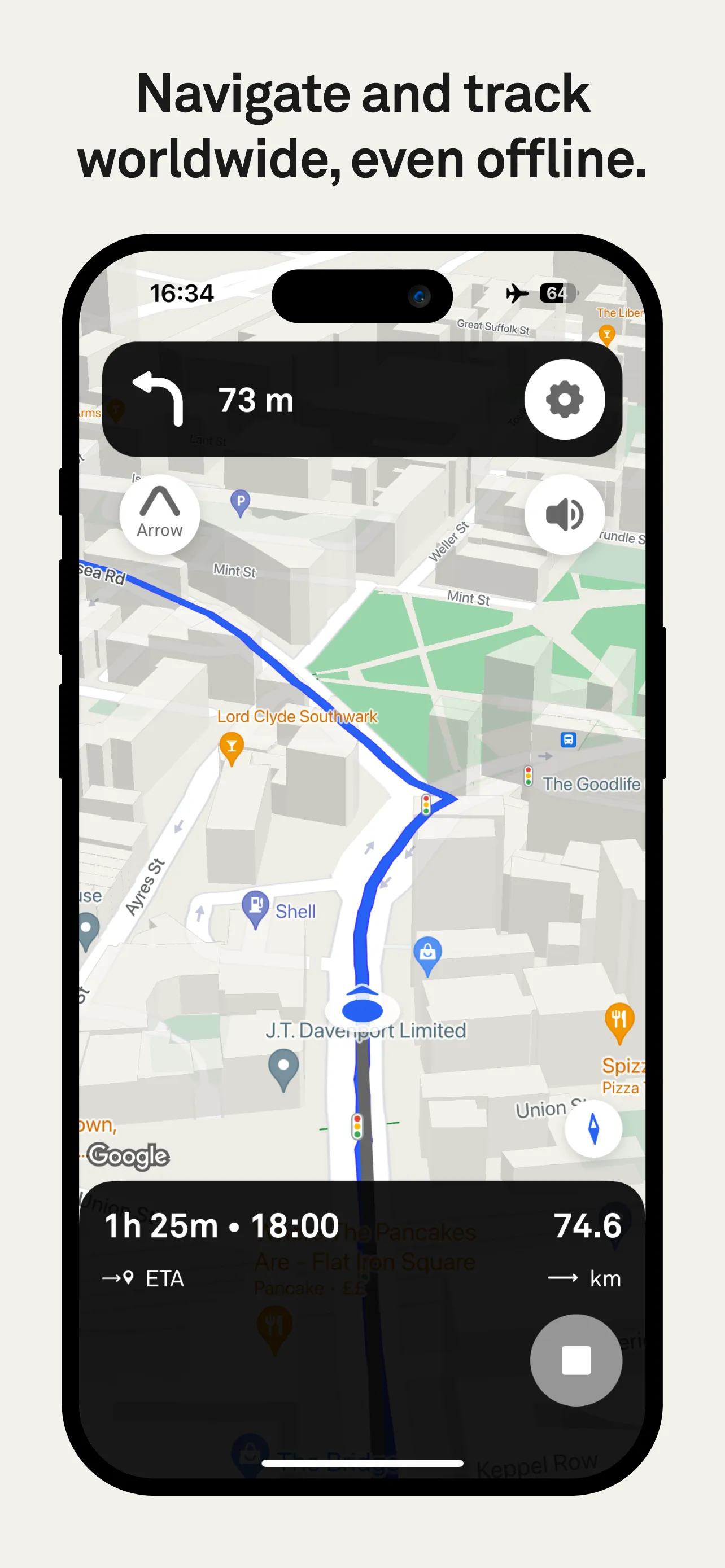 Beeline Bike Navigation iphone screenshot 4