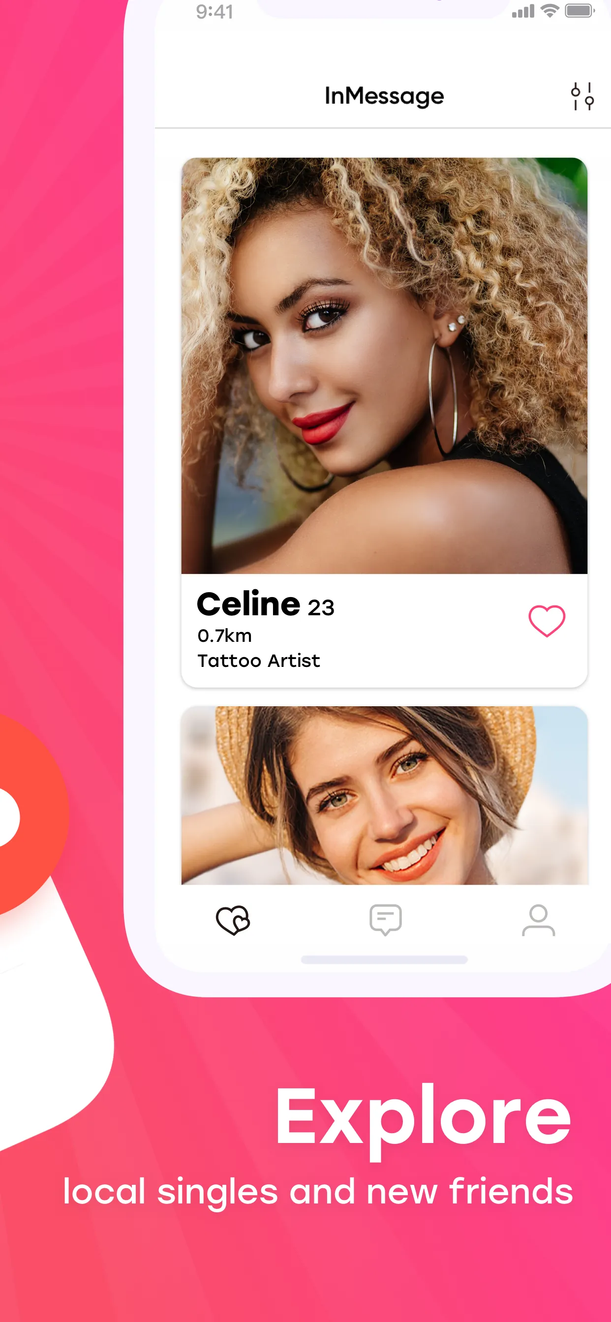 InMessage: Meet, Chat, Date iphone screenshot 2