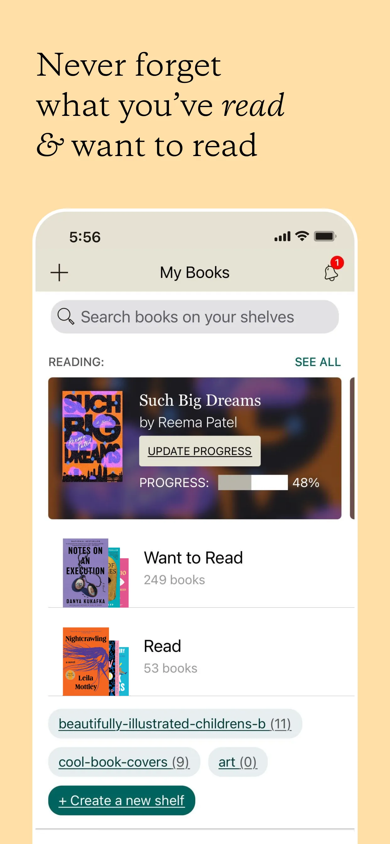 Goodreads: Book Reviews iphone screenshot 2